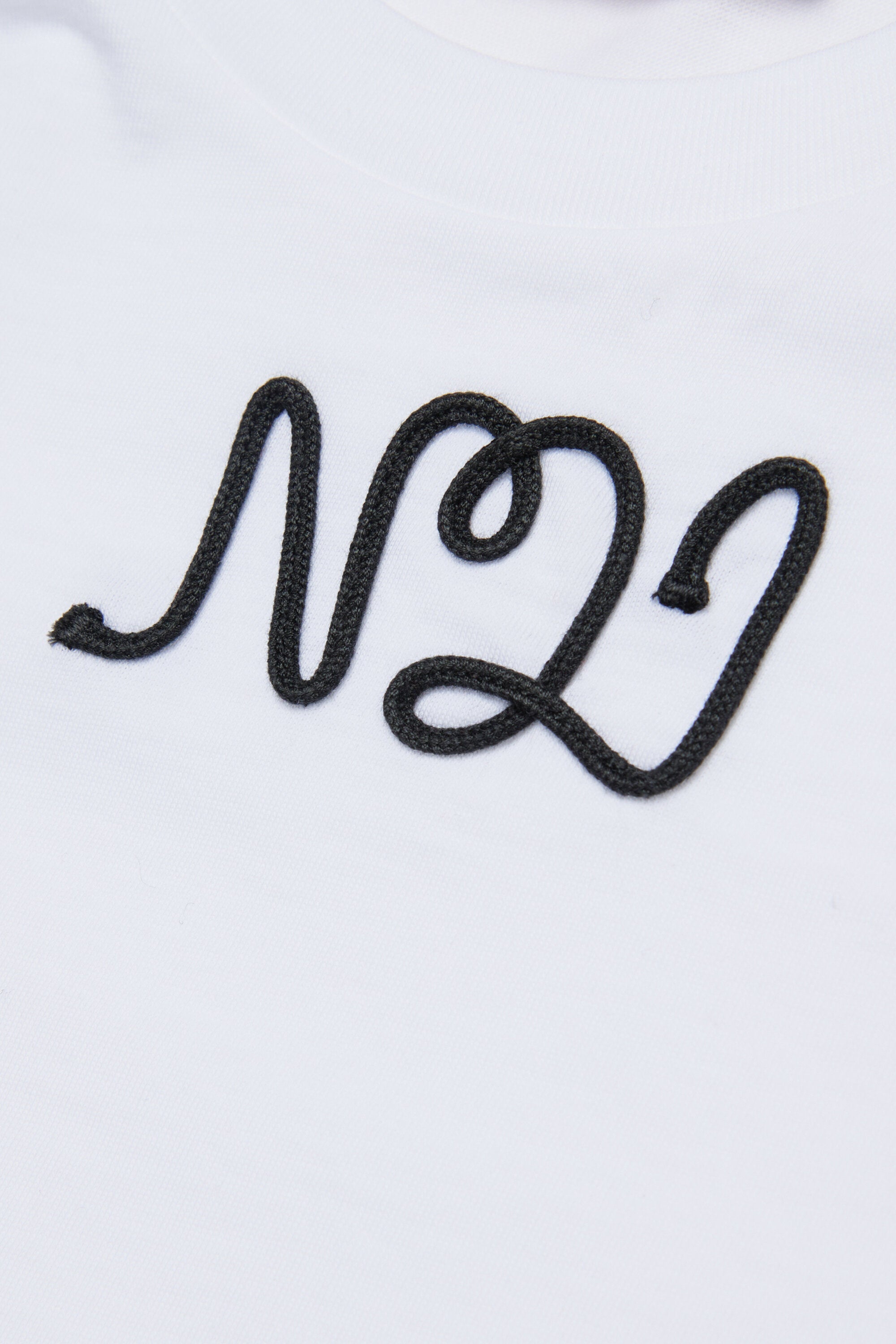 Cotton jersey T-shirt with cursive logo