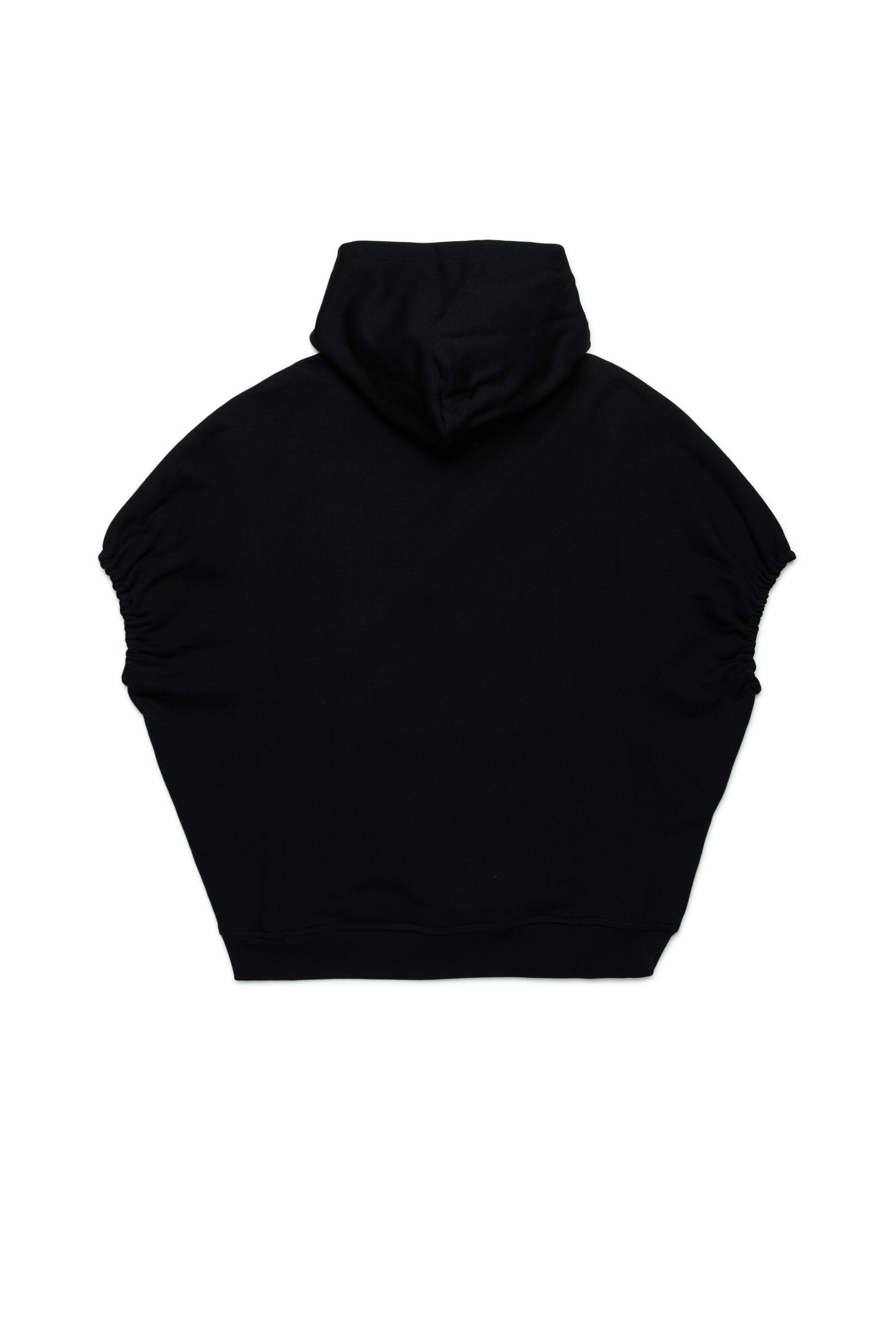 Oversize fleece cape dress