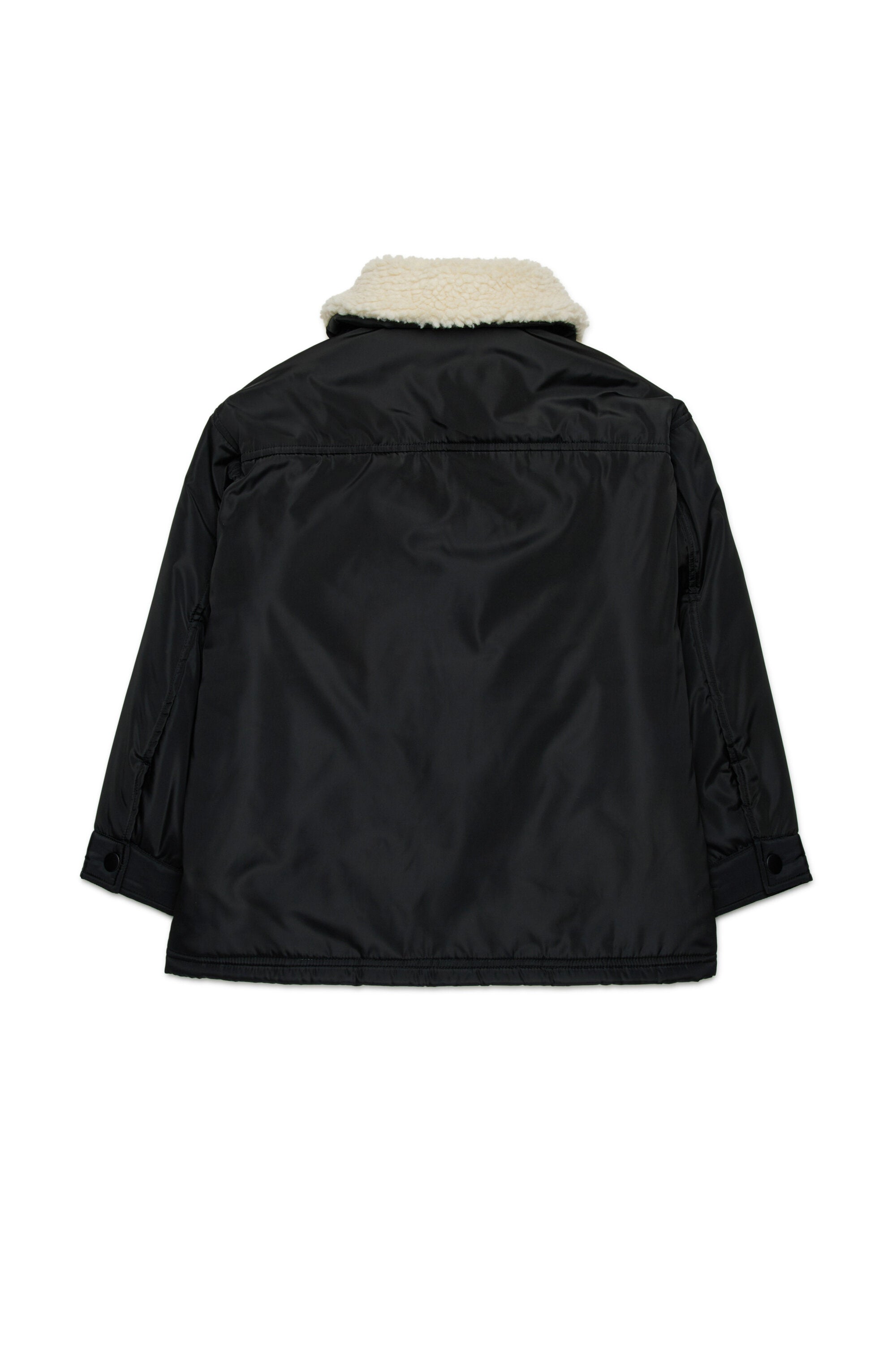 Long jacket with teddy inner