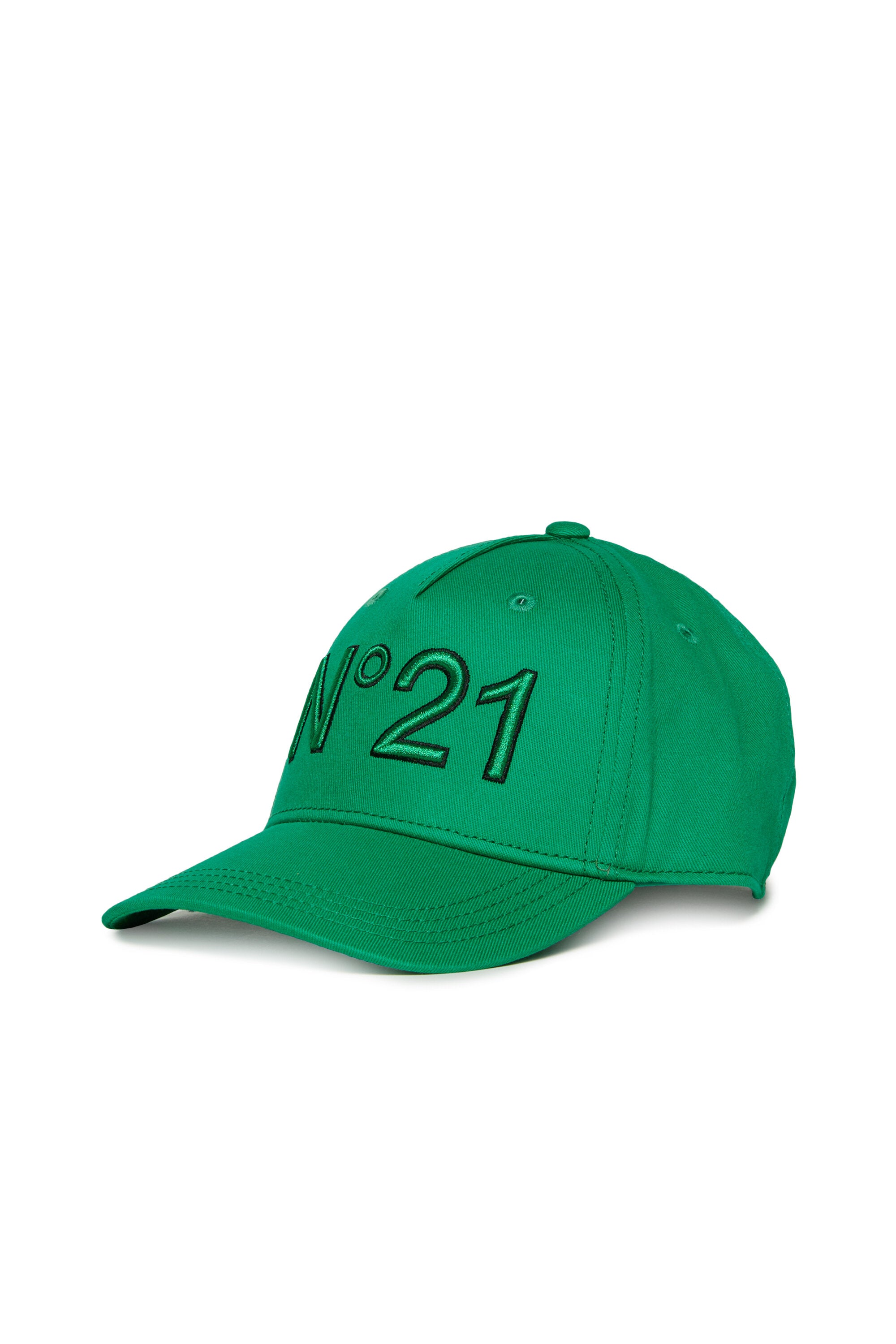 Branded gabardine baseball cap