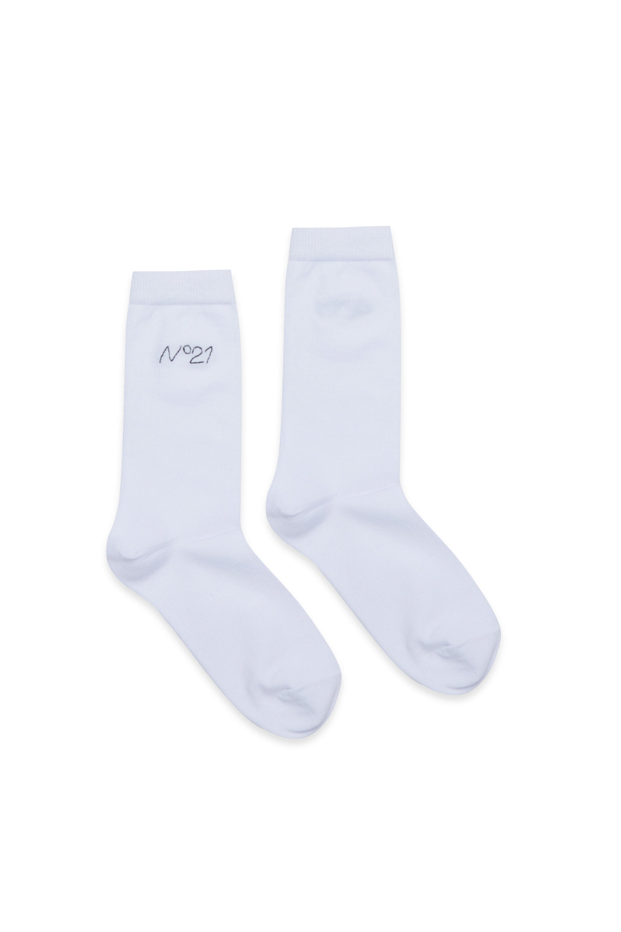 Cotton blend socks with logo