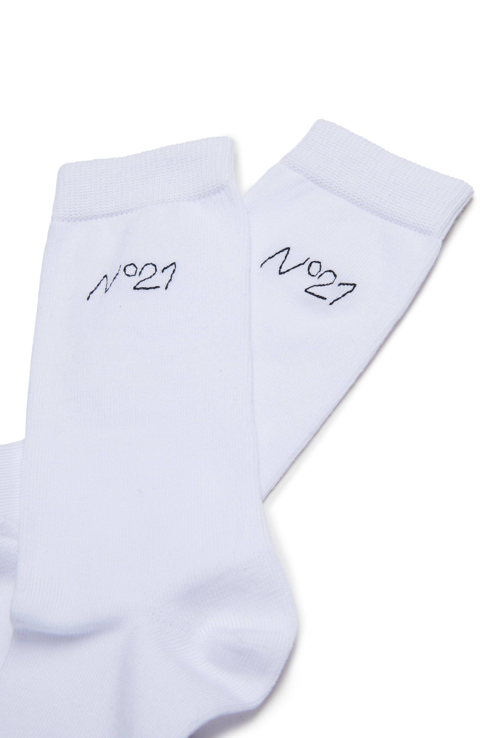 Cotton blend socks with logo