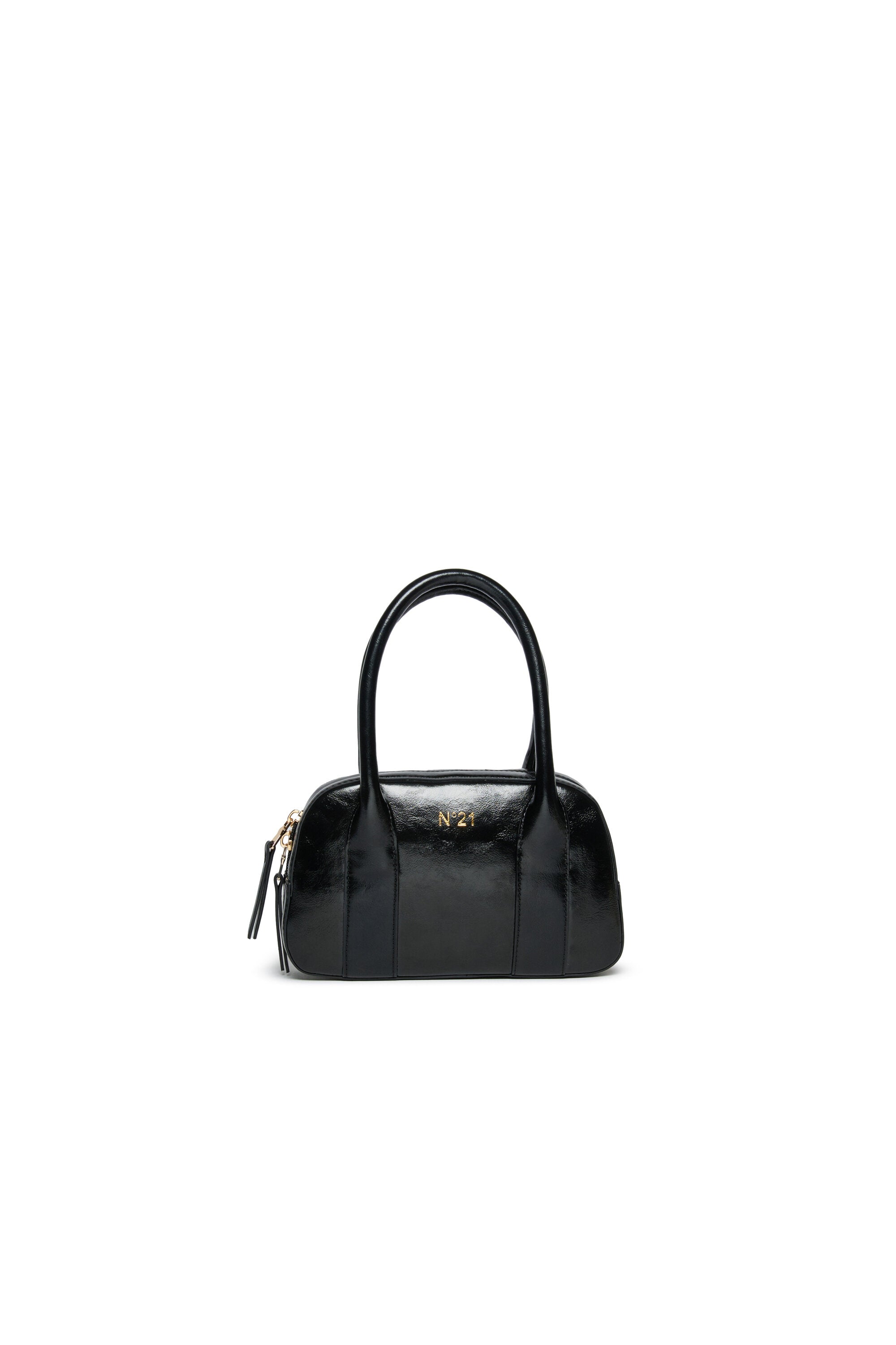 Coated fabric satchel bag