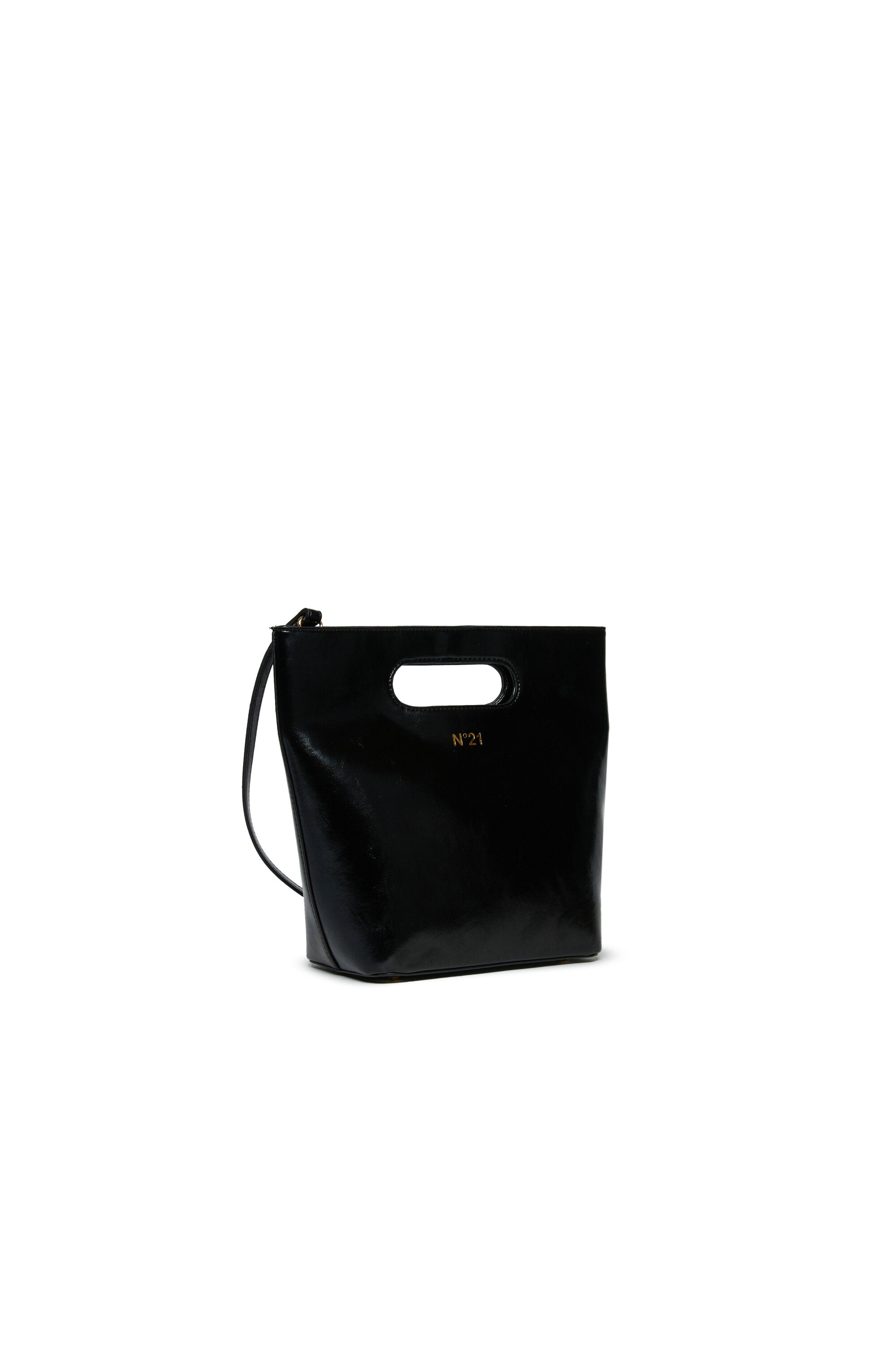 Coated fabric bucket bag