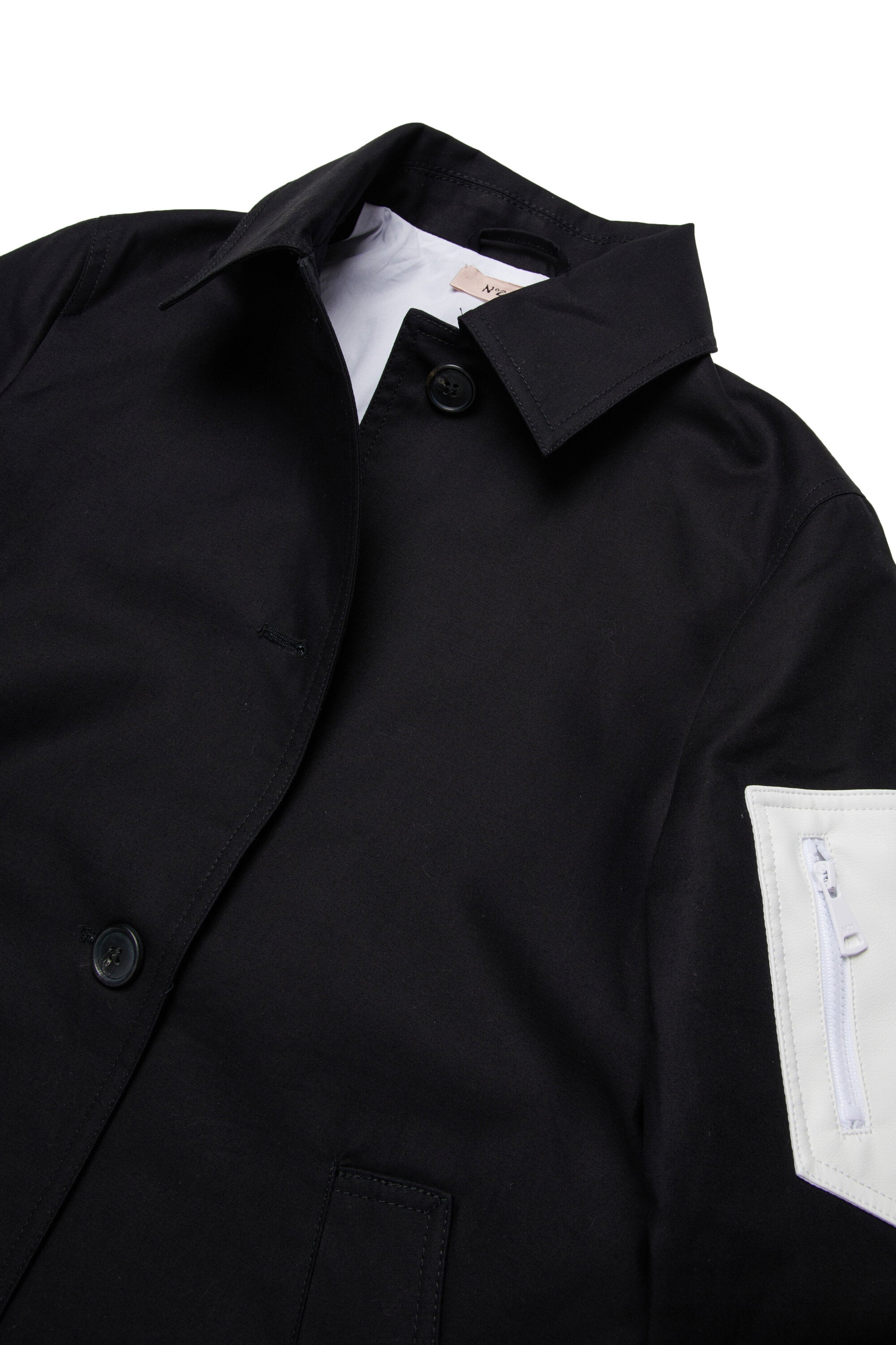 Trench jacket with logo