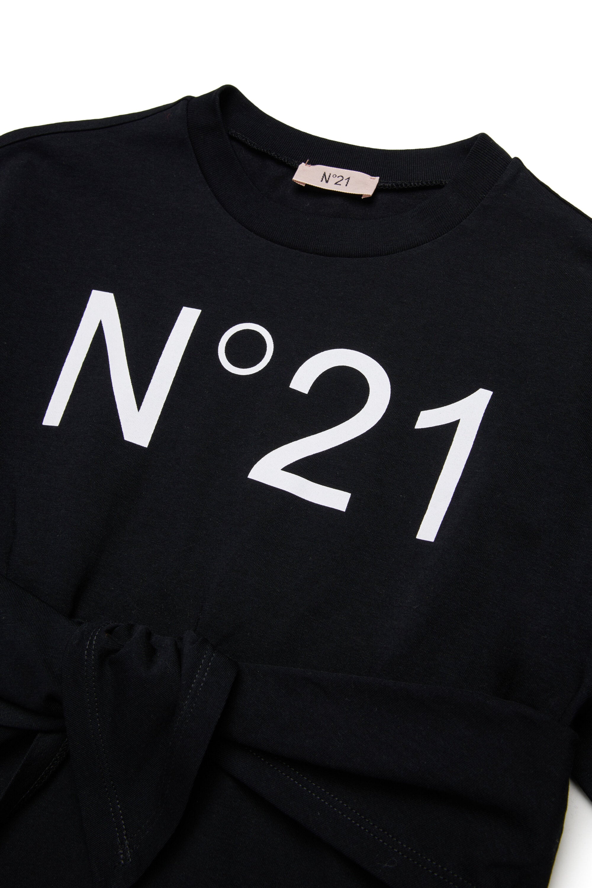 T-shirt dress with printed logo