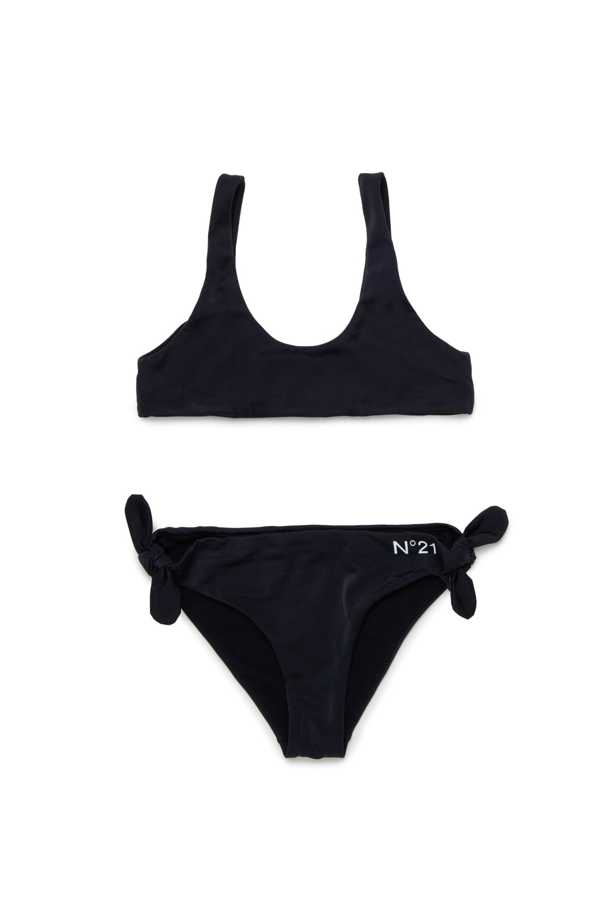 Bikini with bows and logo