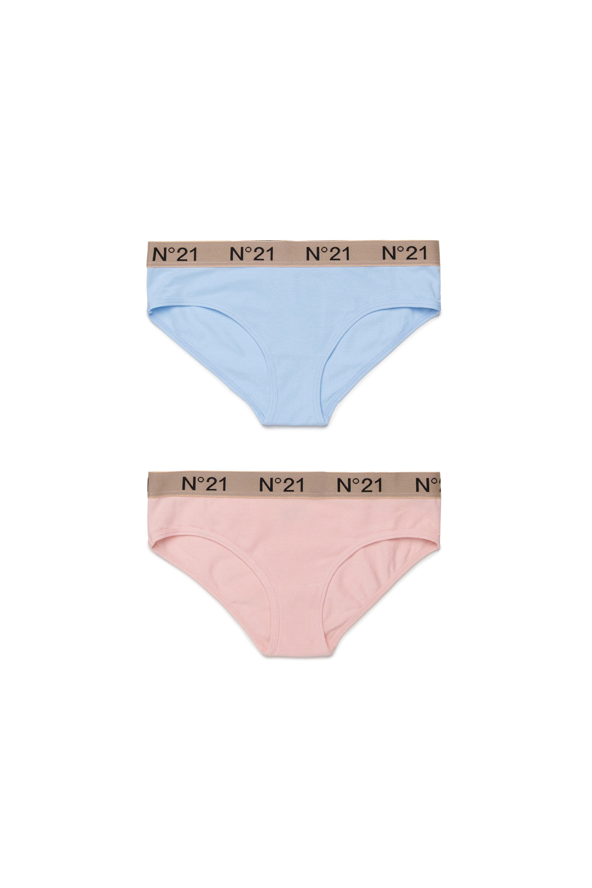Briefs with elasticated logo waistband