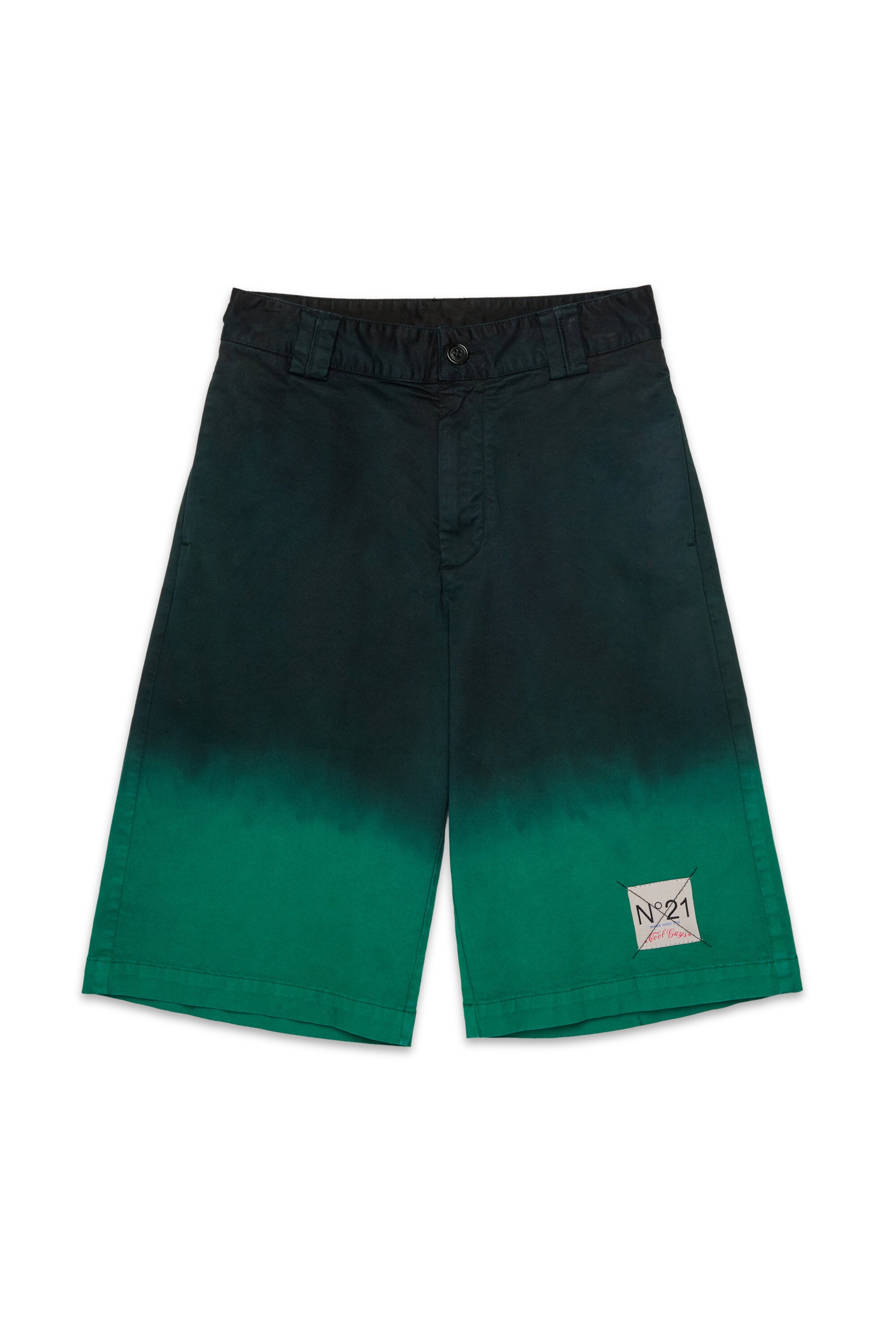 Gradient-effect shorts with logo