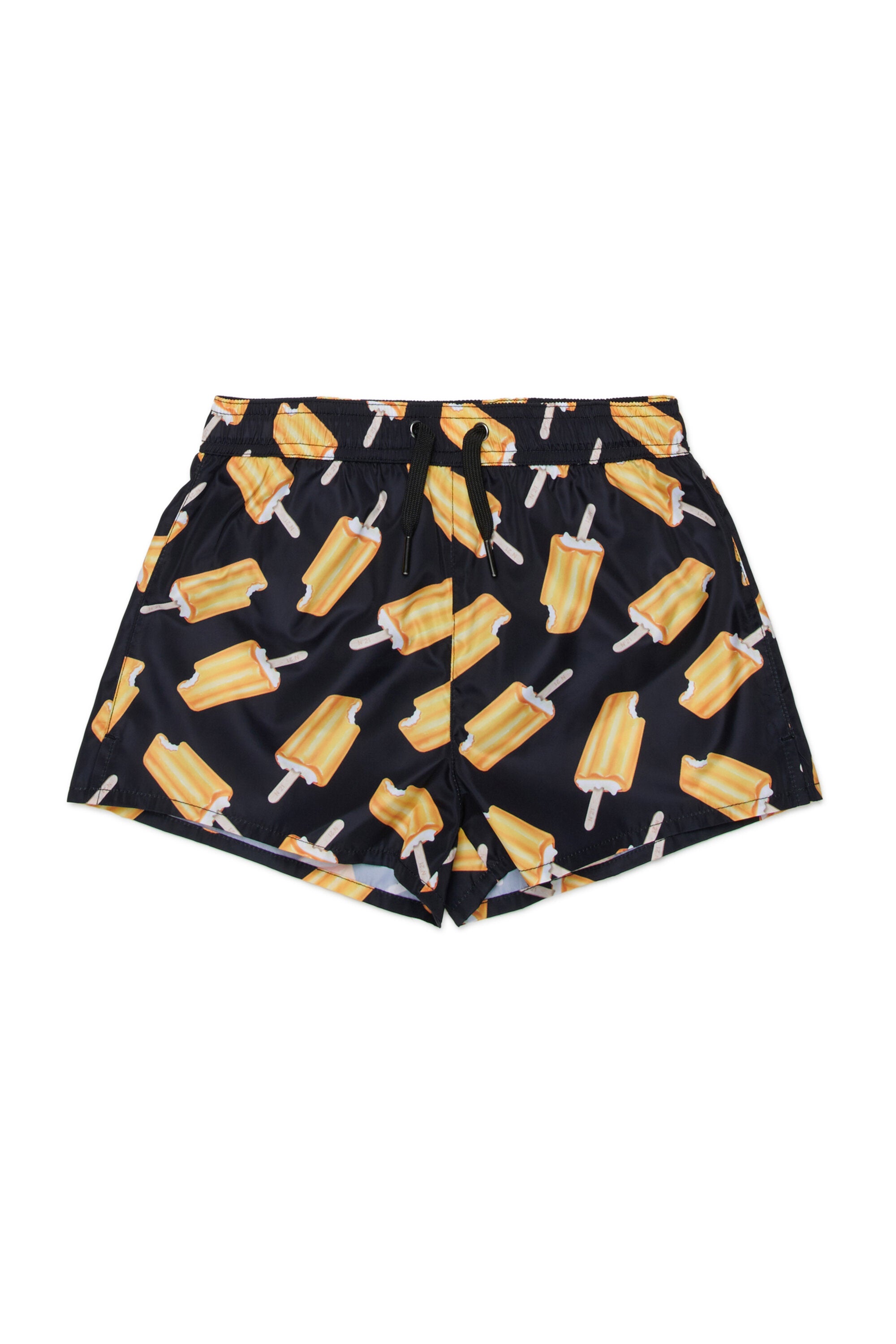 Boxer swimsuit with popsicle print