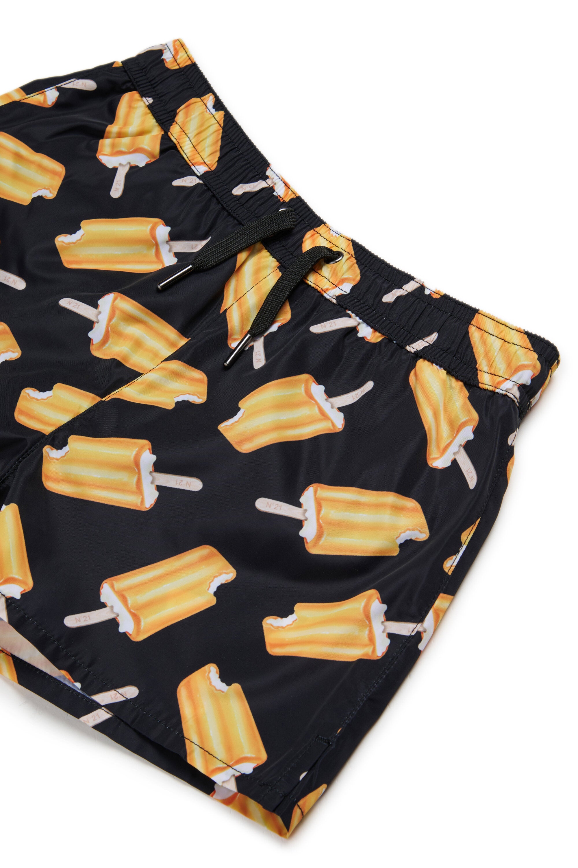 Boxer swimsuit with popsicle print