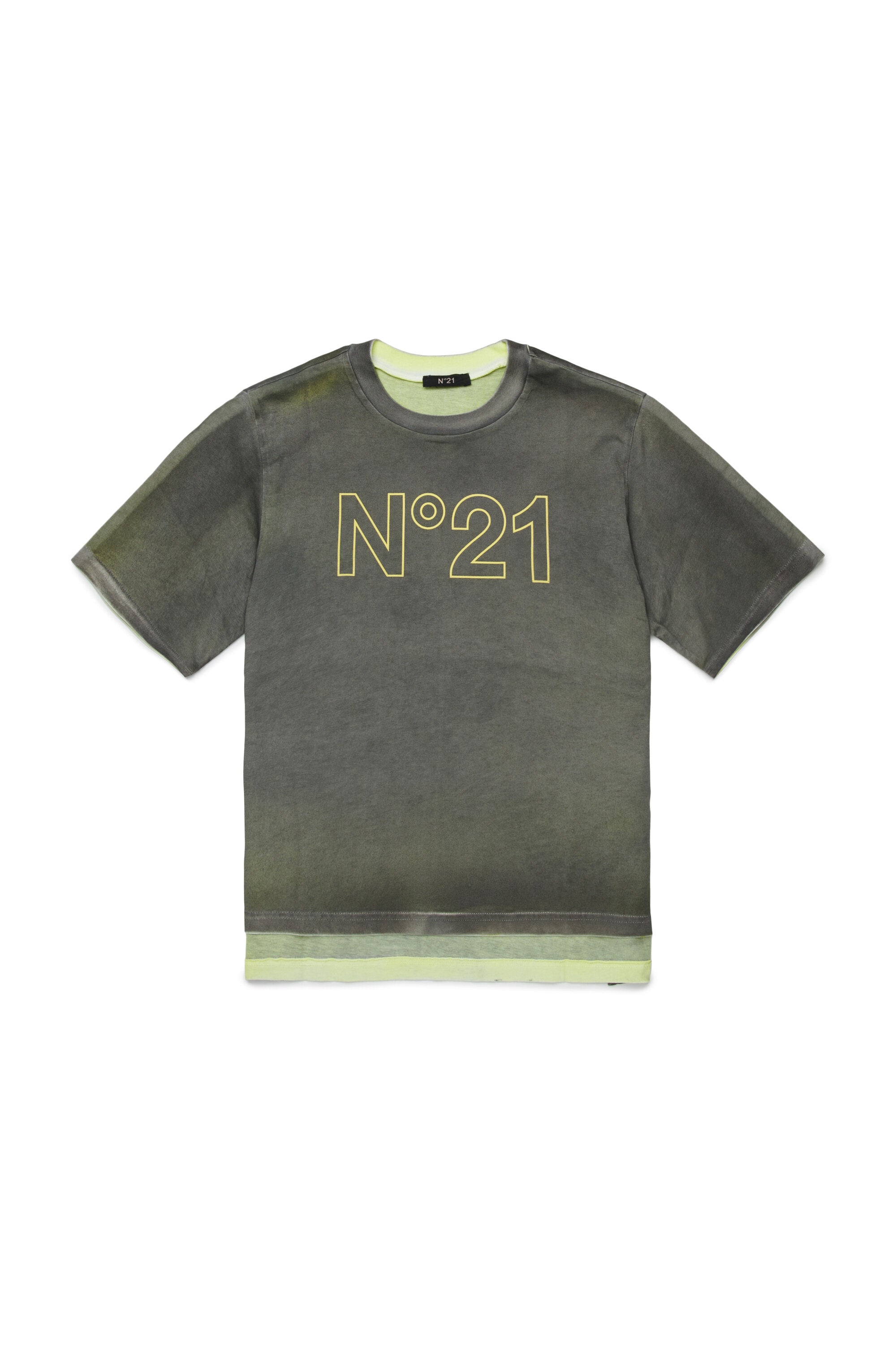 Vintage-effect t-shirt with logo