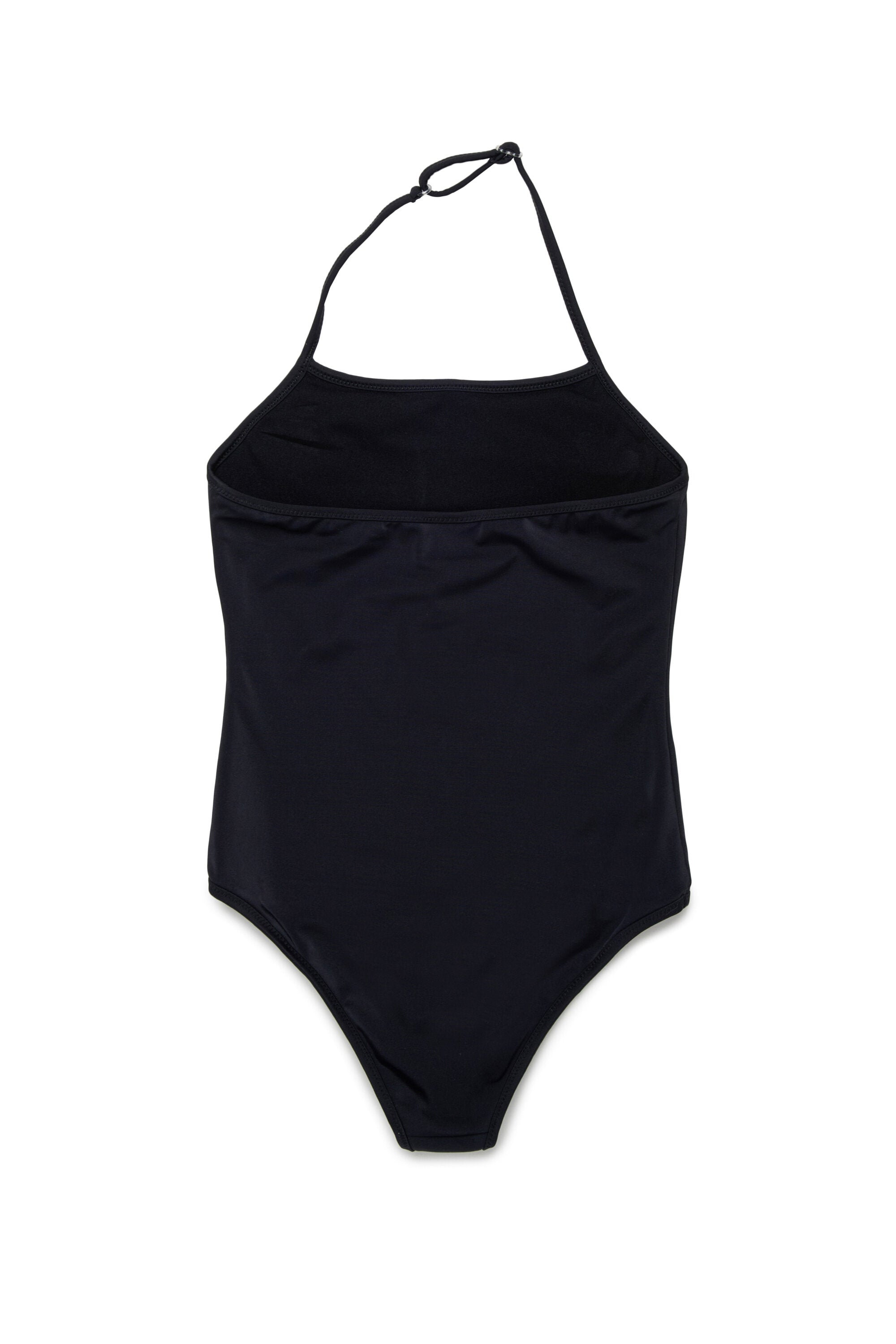 One-piece swimsuit with logo