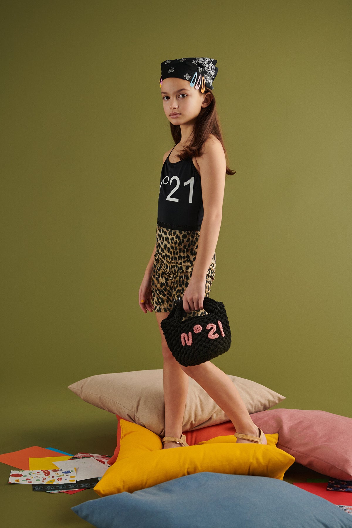Handbag with logo