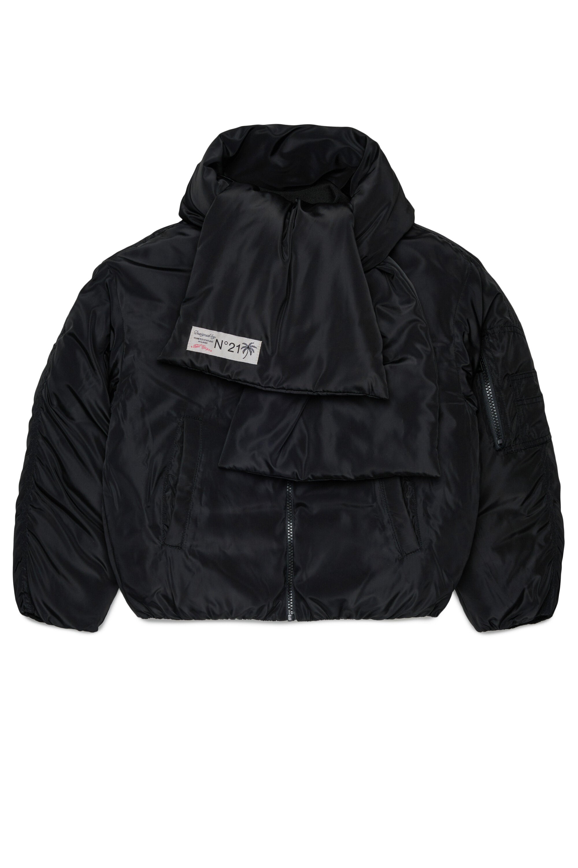 Padded jacket with logo