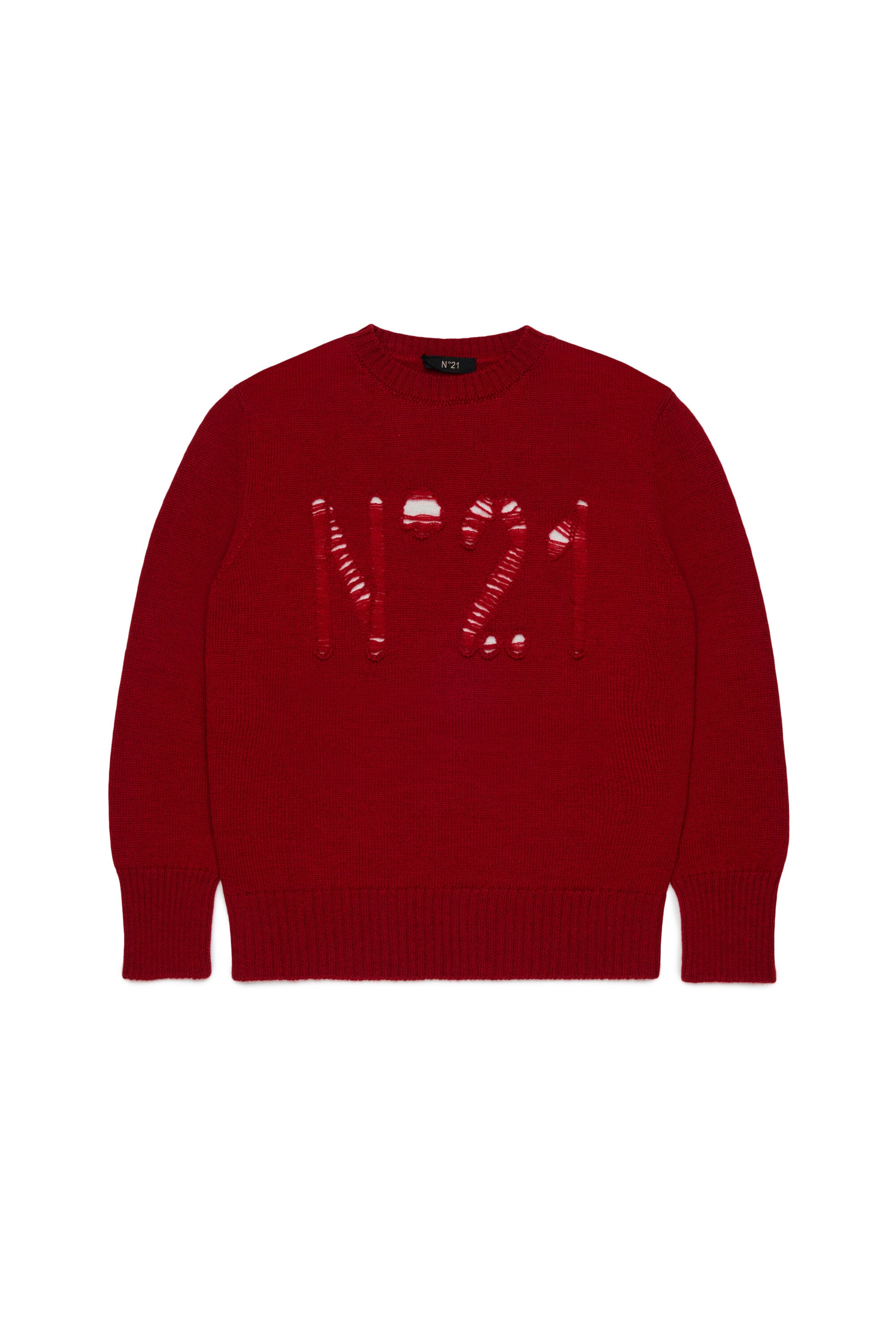 Crew-neck pullover with logo