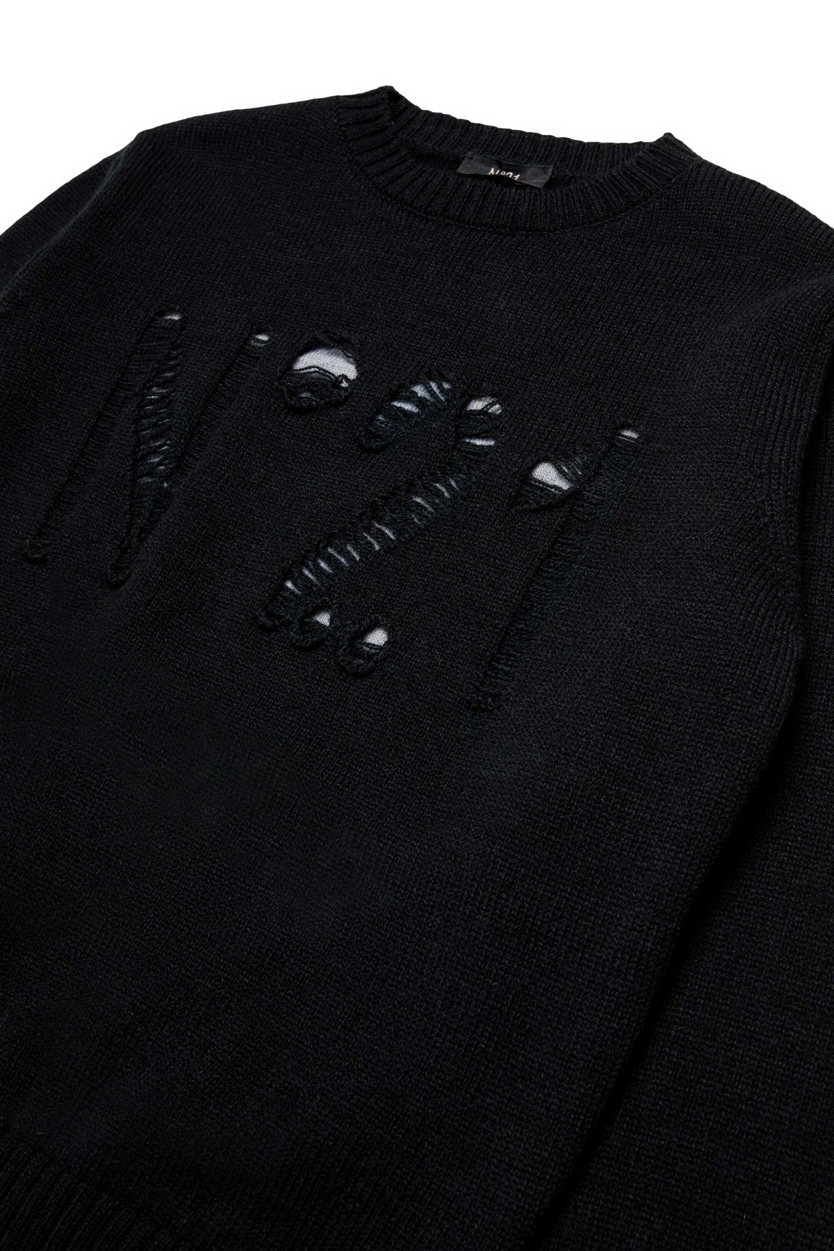 Crew-neck pullover with logo