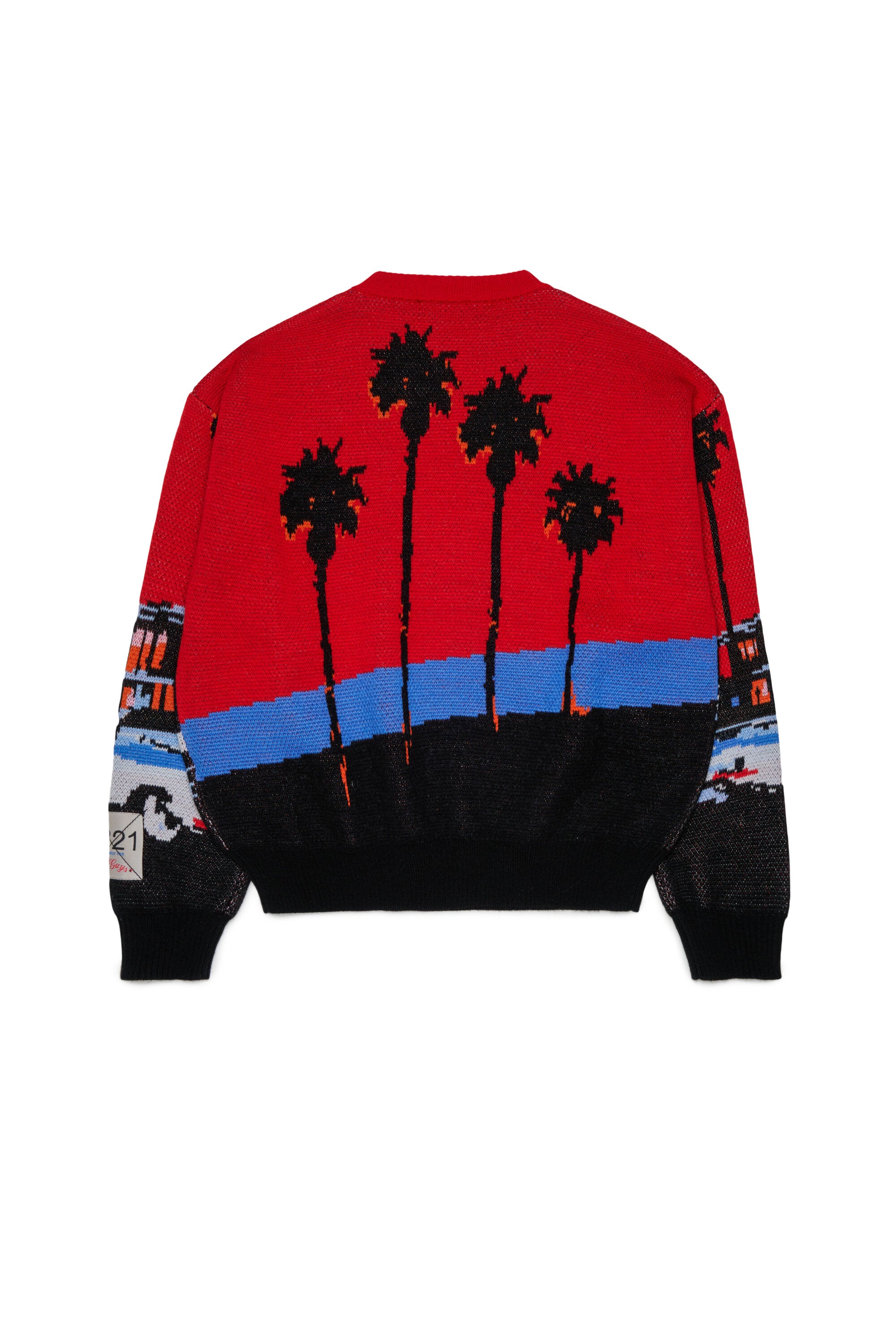 Crew-neck pullover with logo