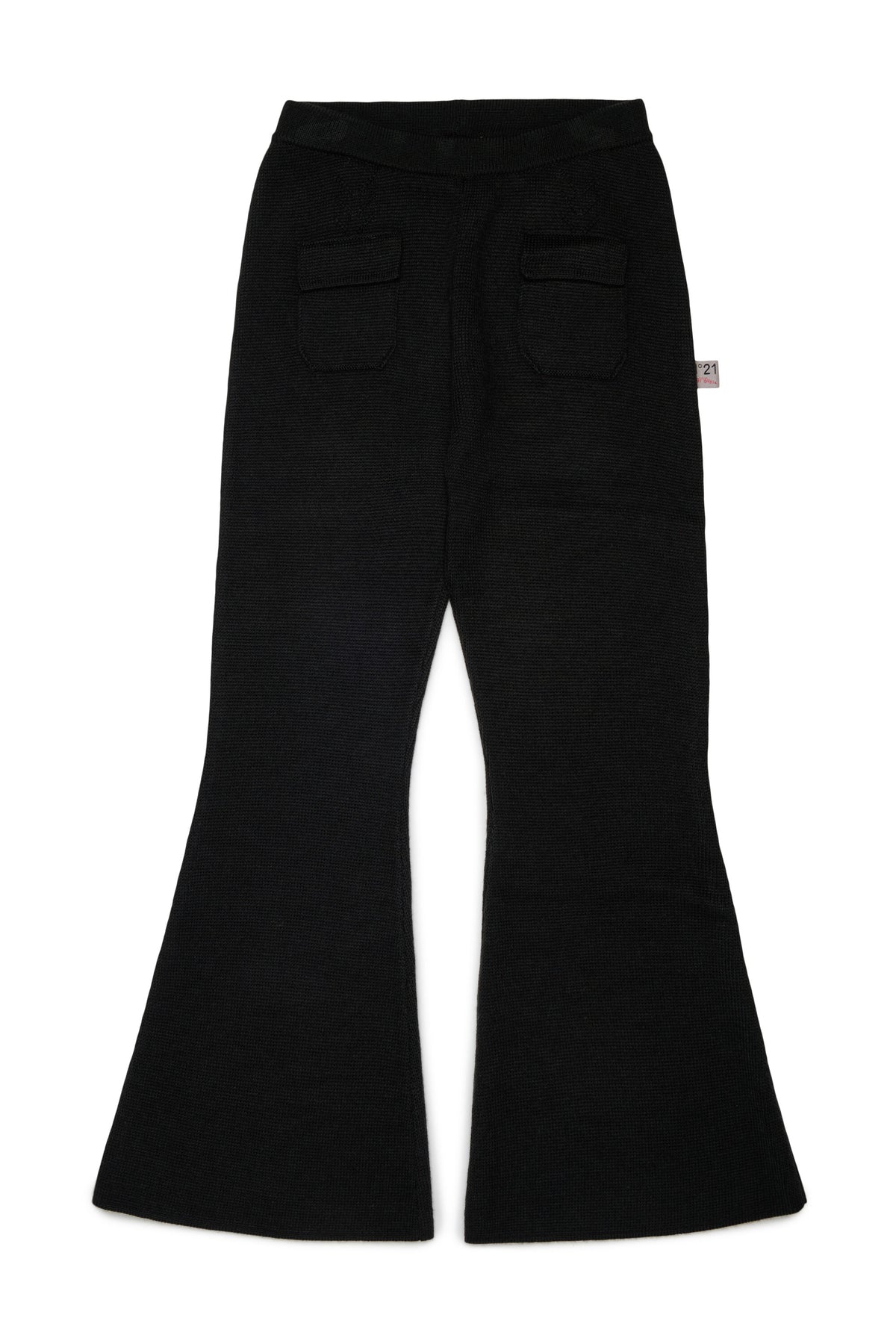 Ribbed knit flare pants
