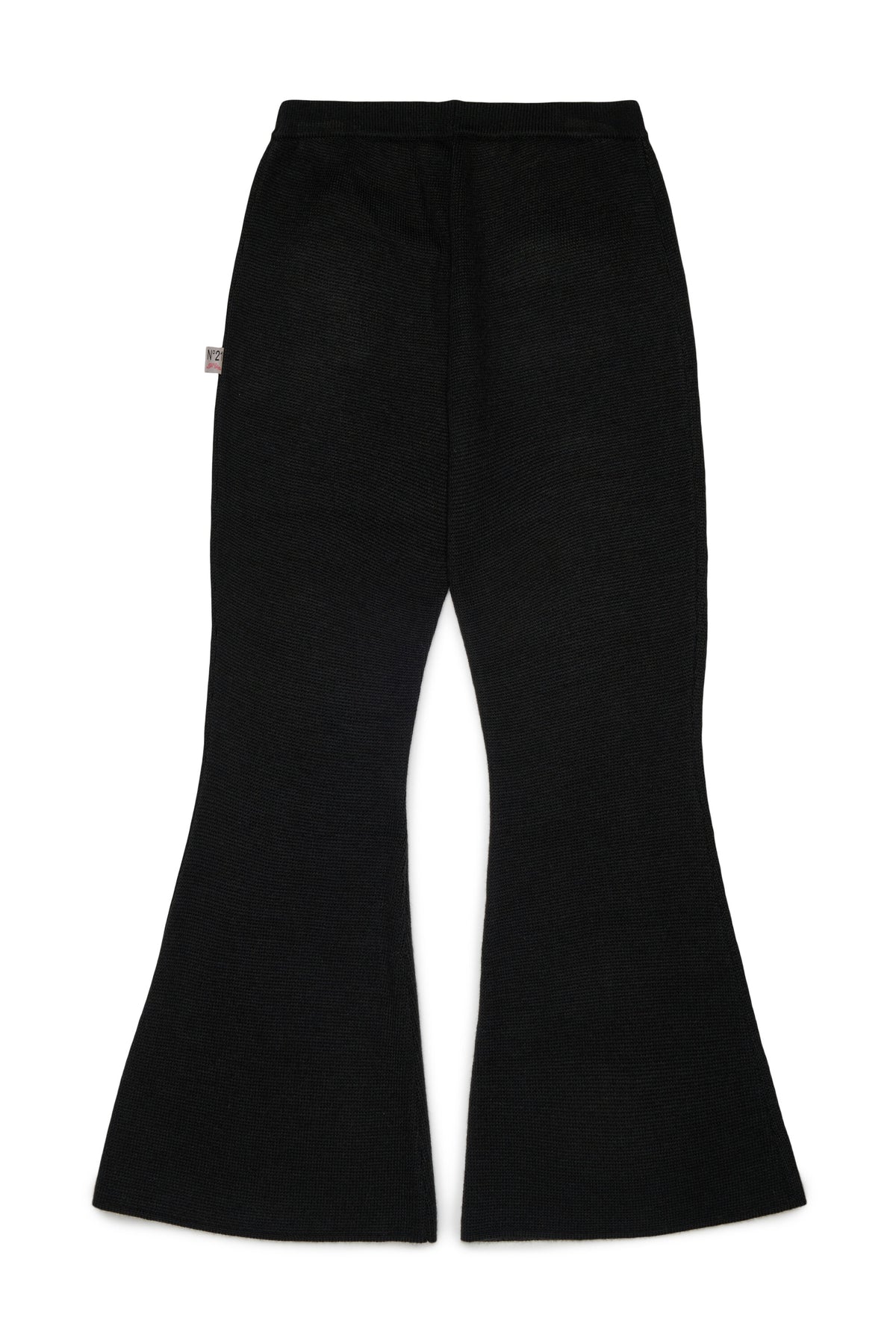 Ribbed knit flare pants