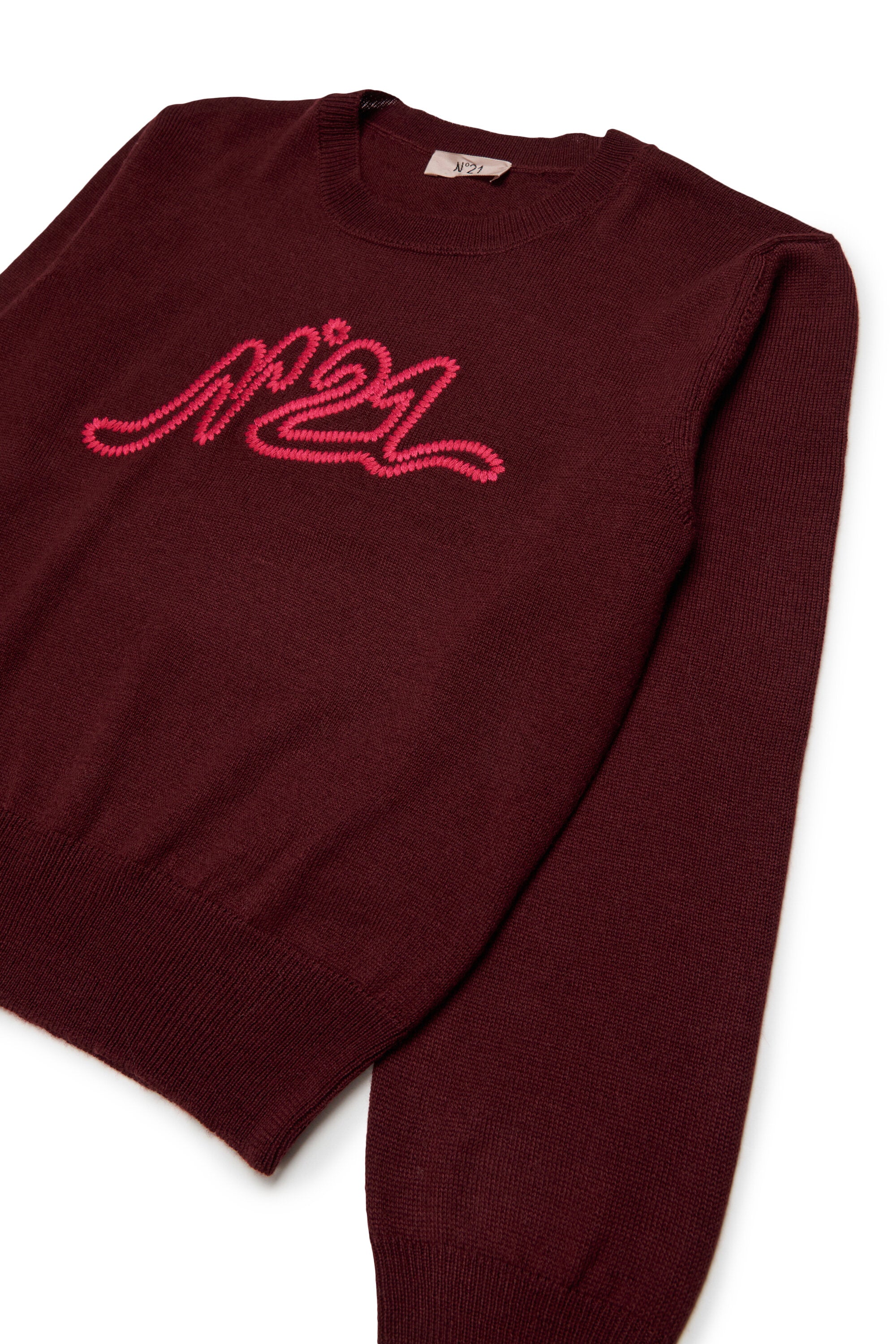 Crewneck pullover with logo