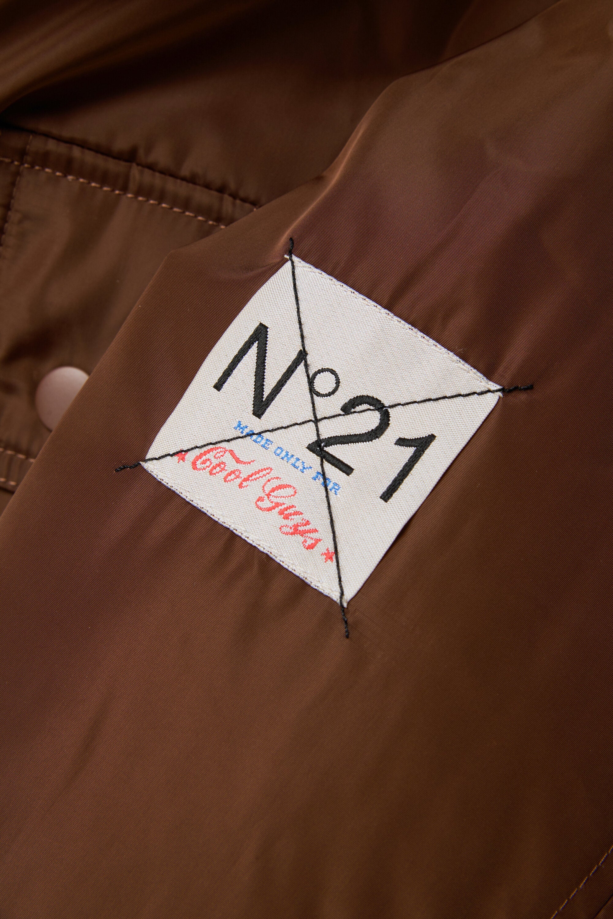 Padded jacket with logo