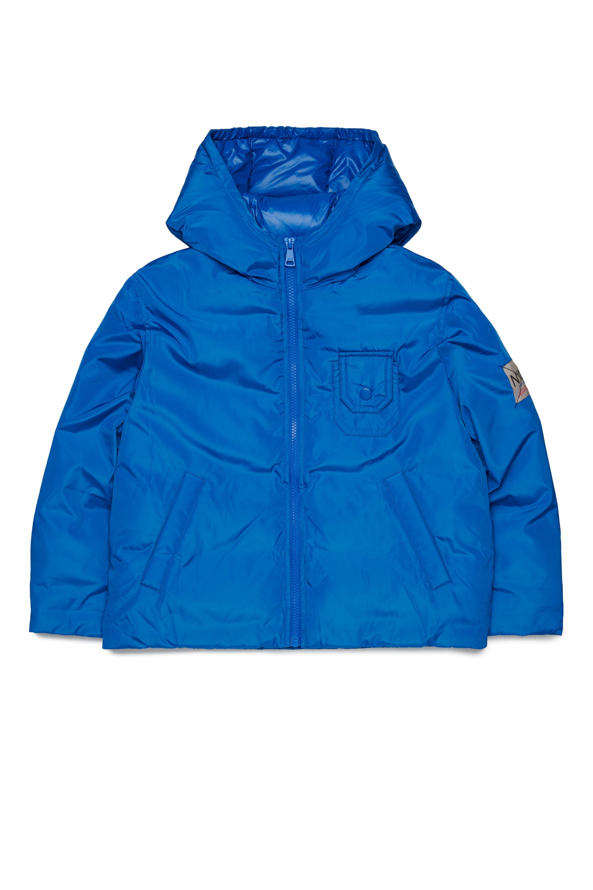 Padded jacket with logo