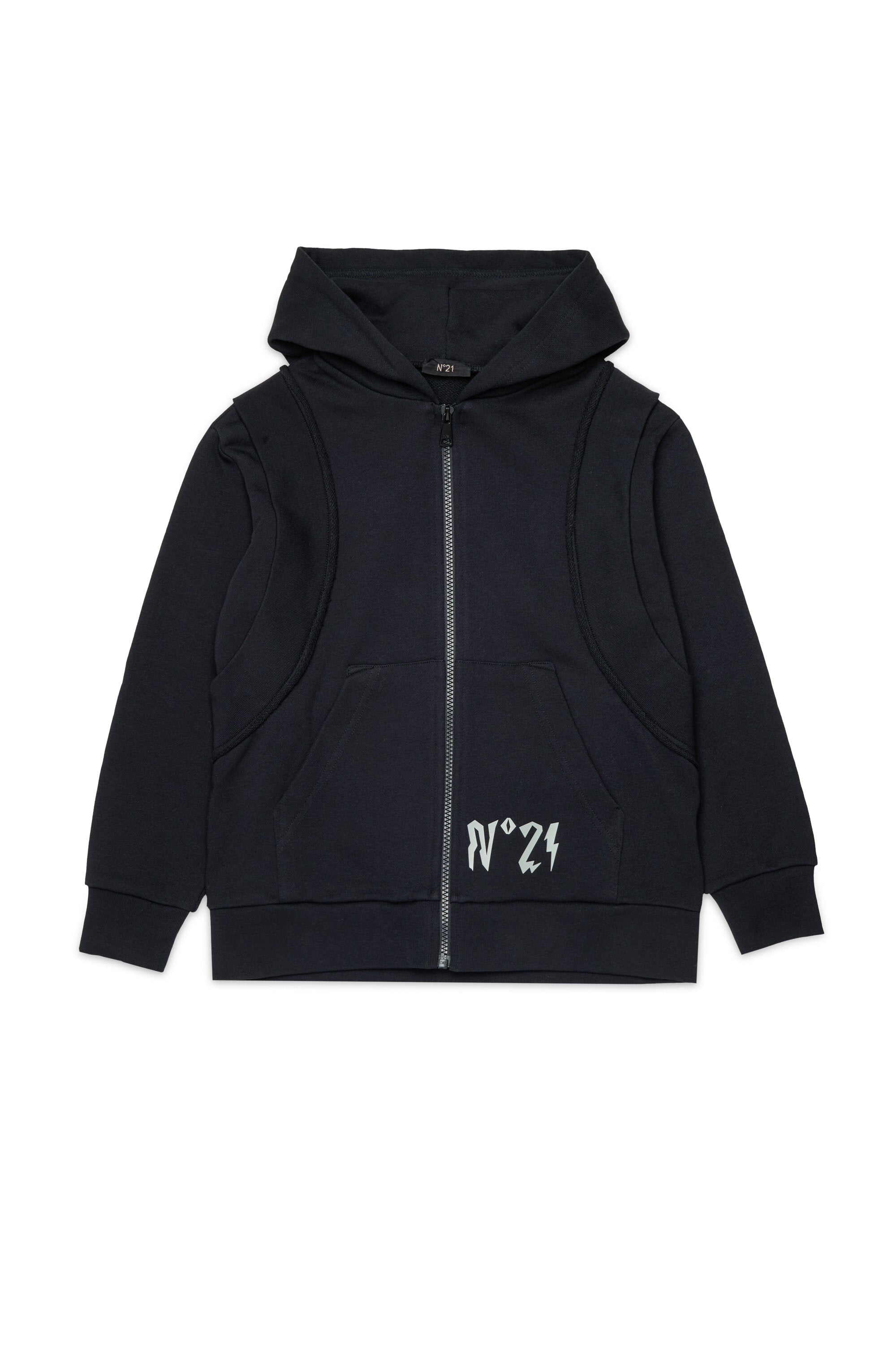 Zip sweatshirt with logo