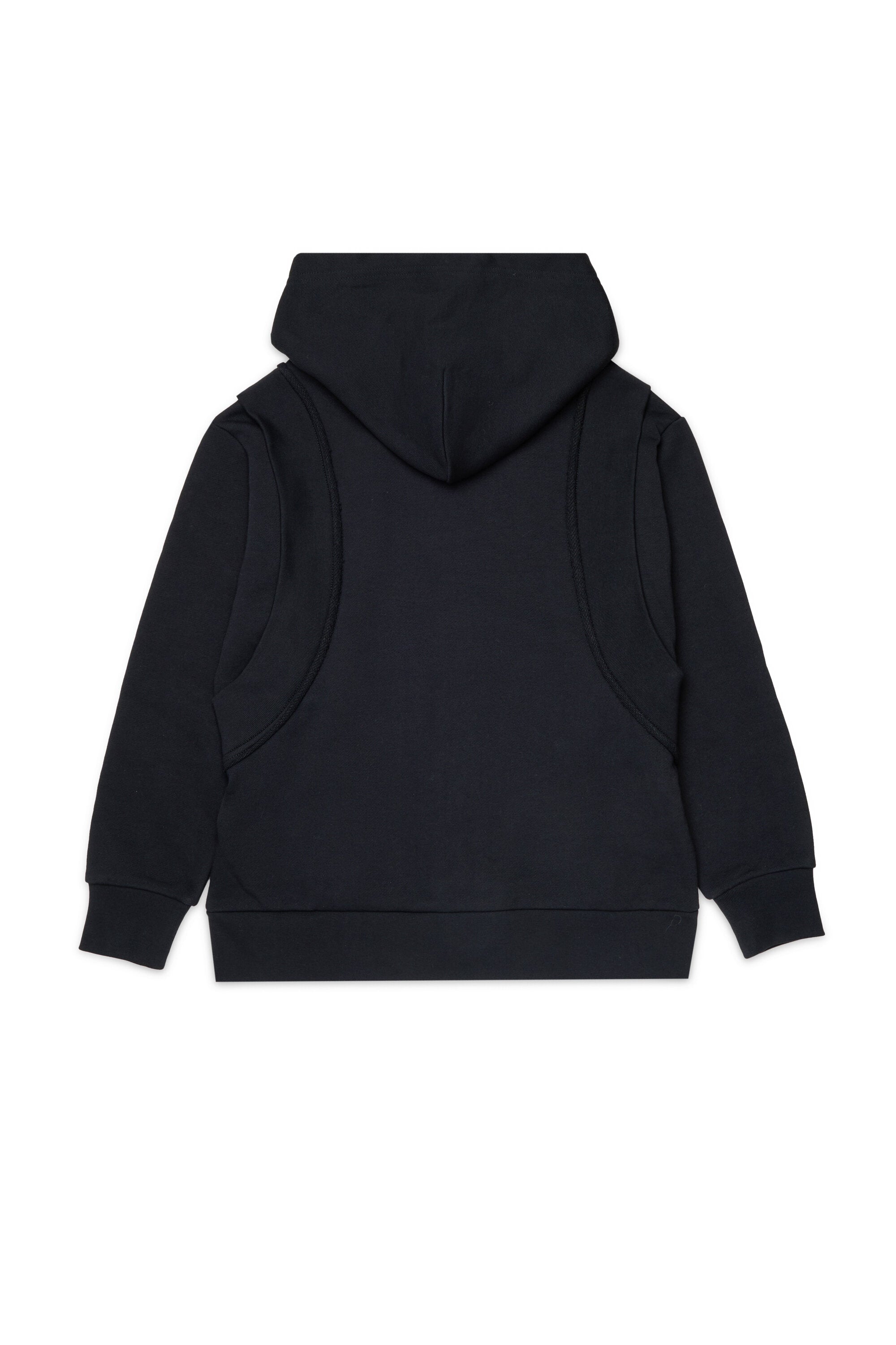 Zip sweatshirt with logo