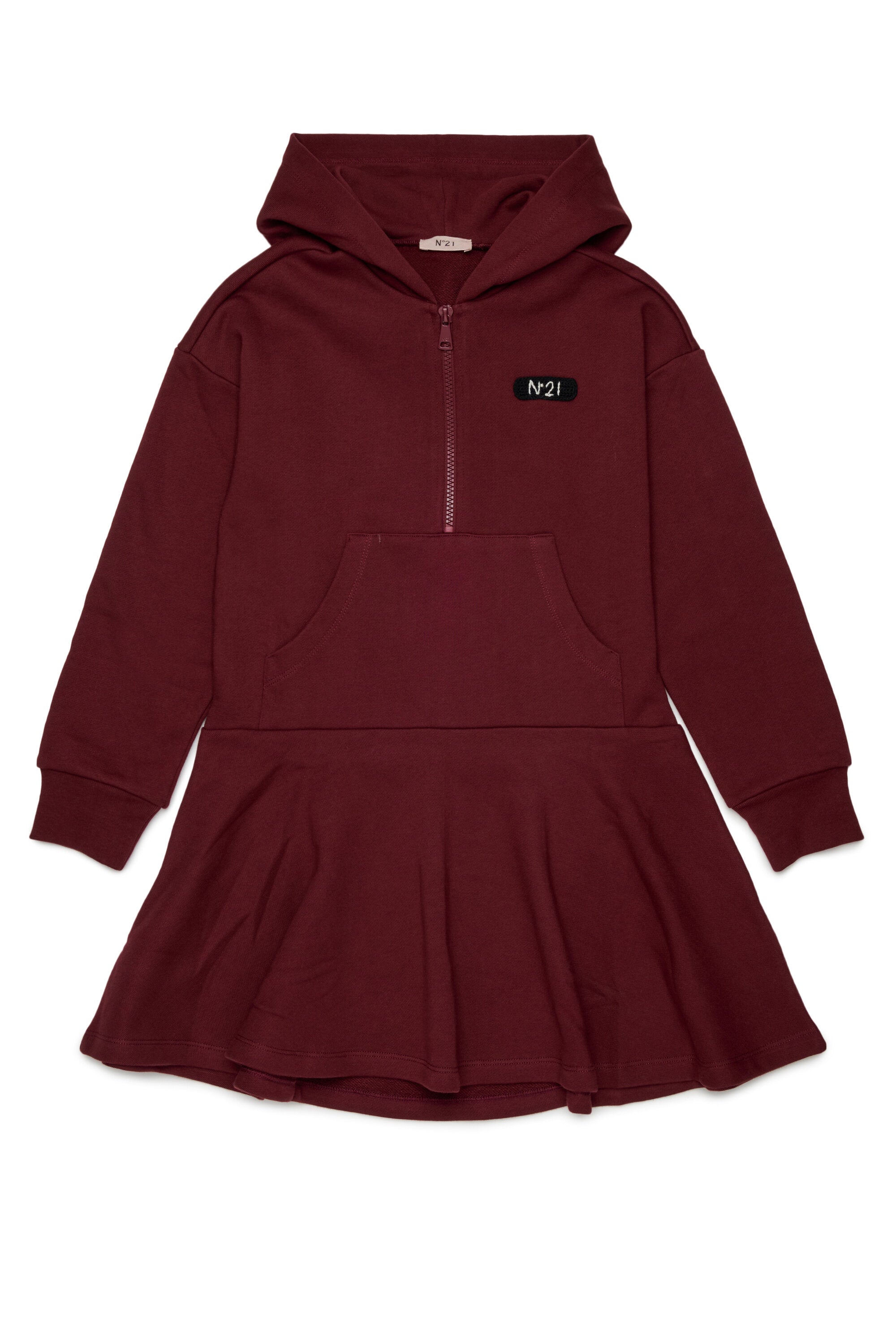 Fleece dress with logo