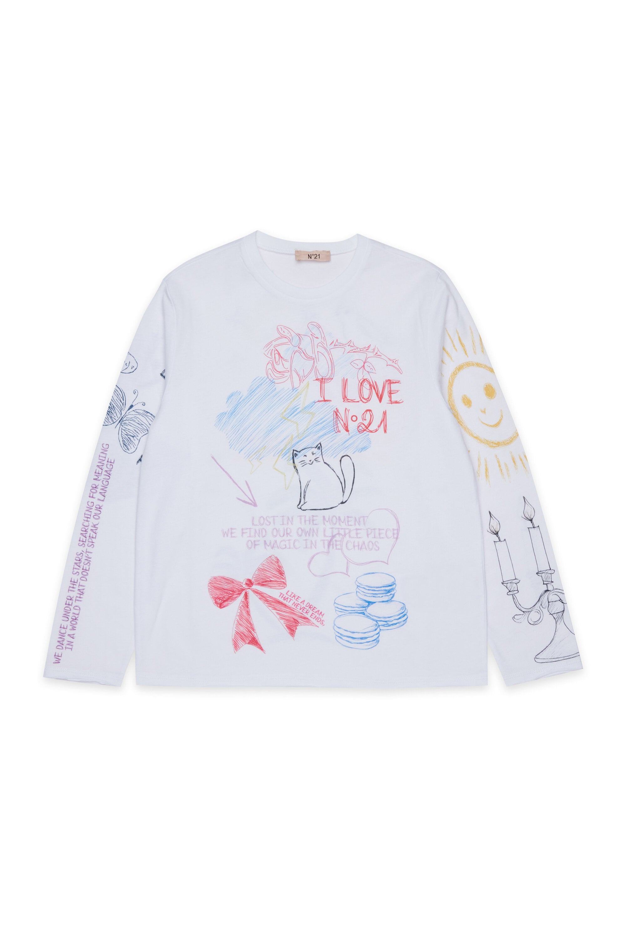 Long-sleeve T-shirt with prints