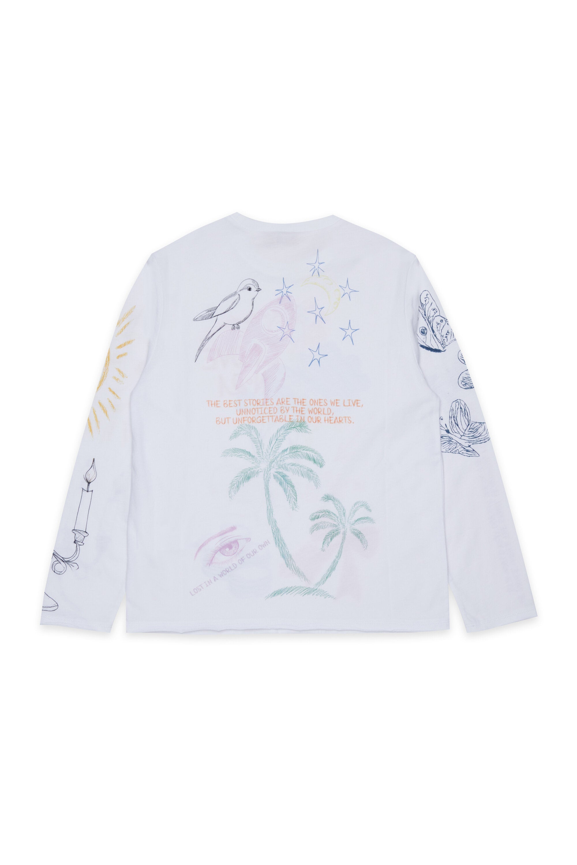 Long-sleeve T-shirt with prints