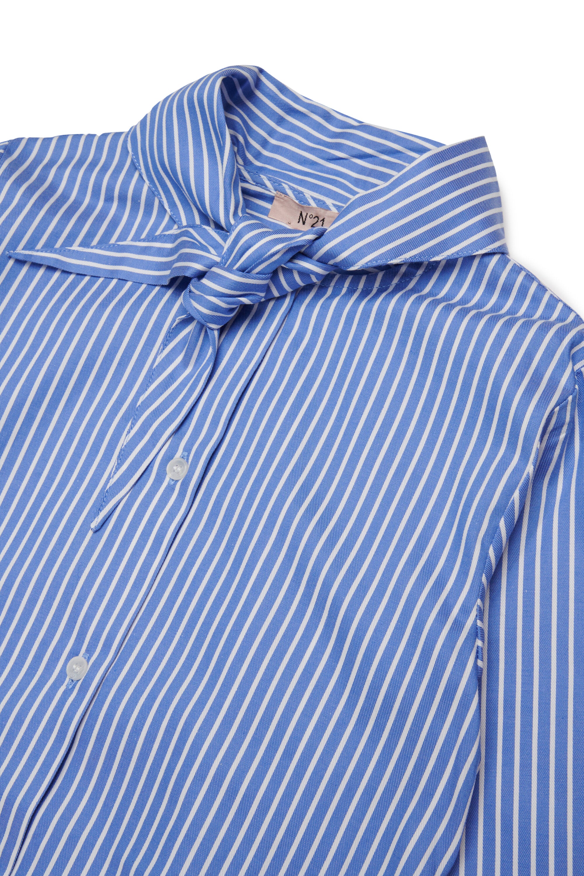 Striped shirt with bow