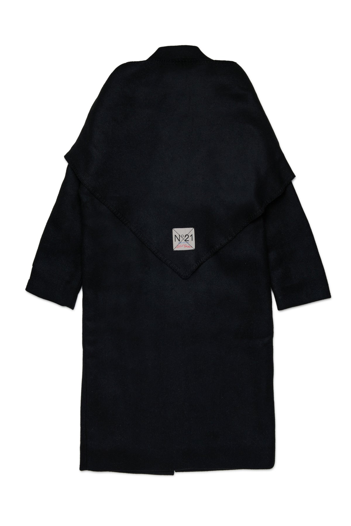 Coat with decorative cape