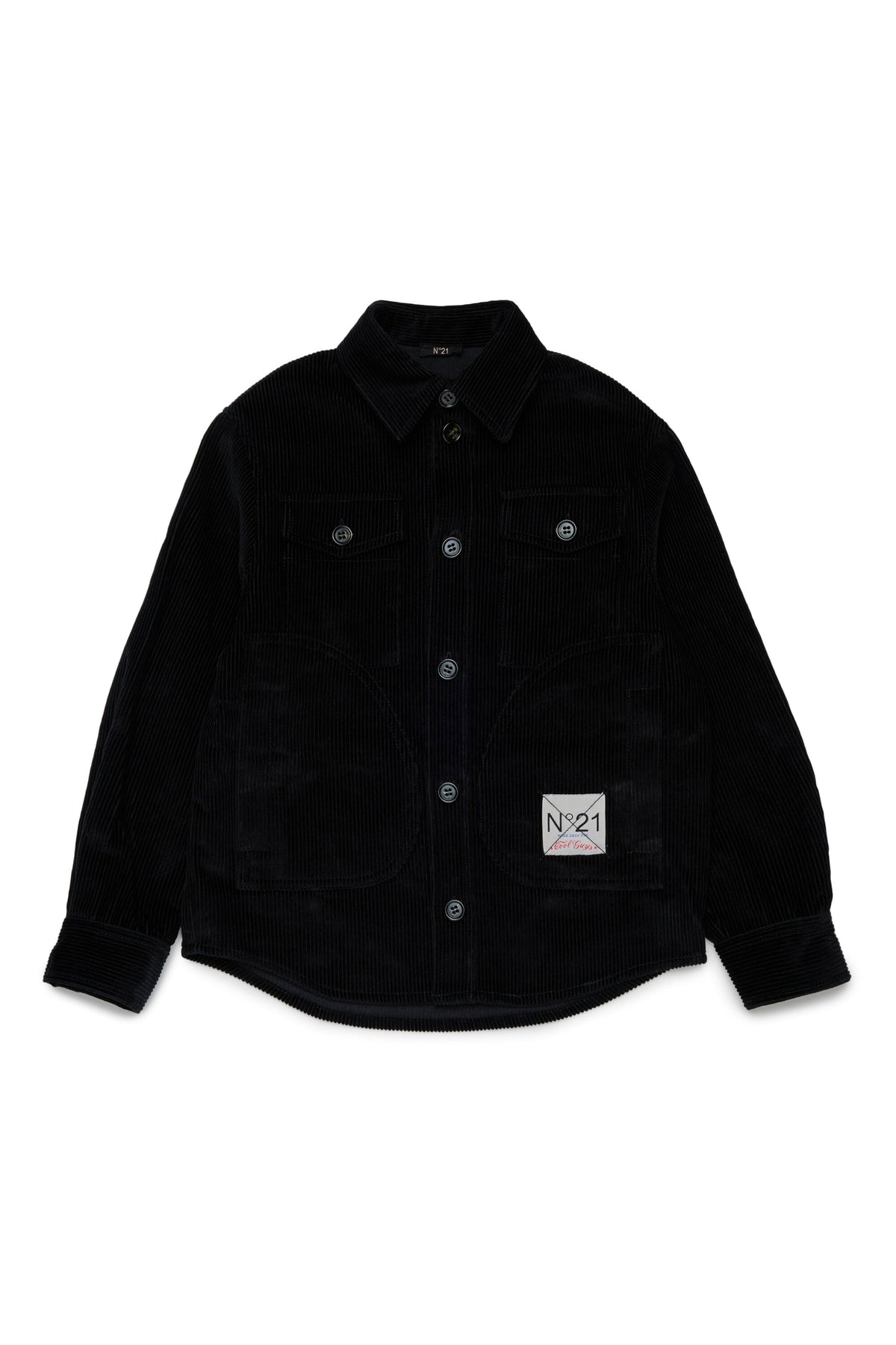 Corduroy shirt with logo