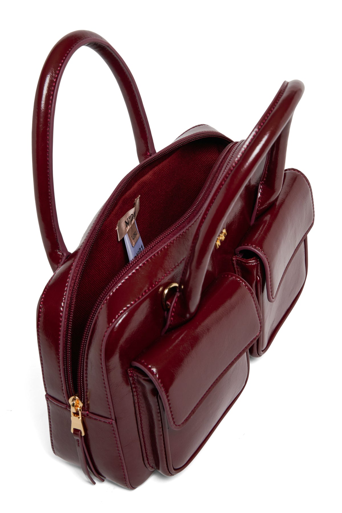 Cross-body bag with double front pocket