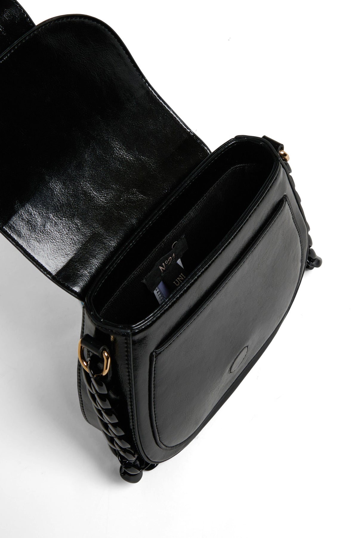 Cross-body bag with buckle detail