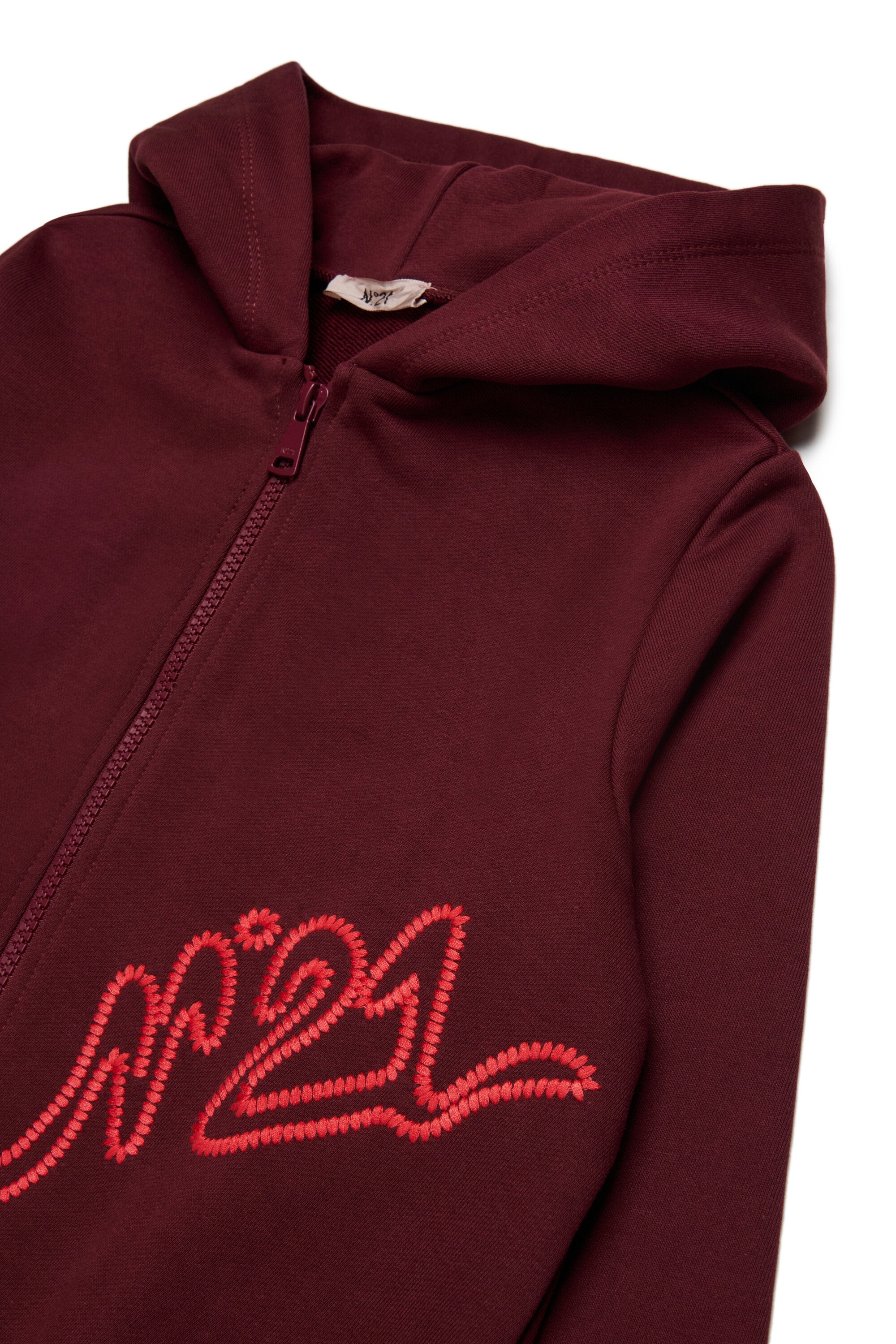 Zip-up sweatshirt with logo