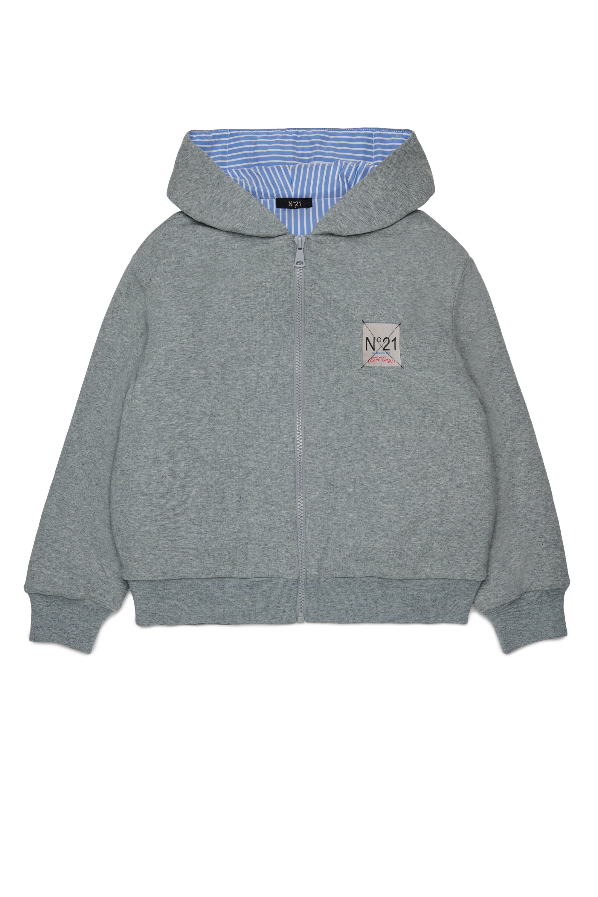Zip sweatshirt with logo