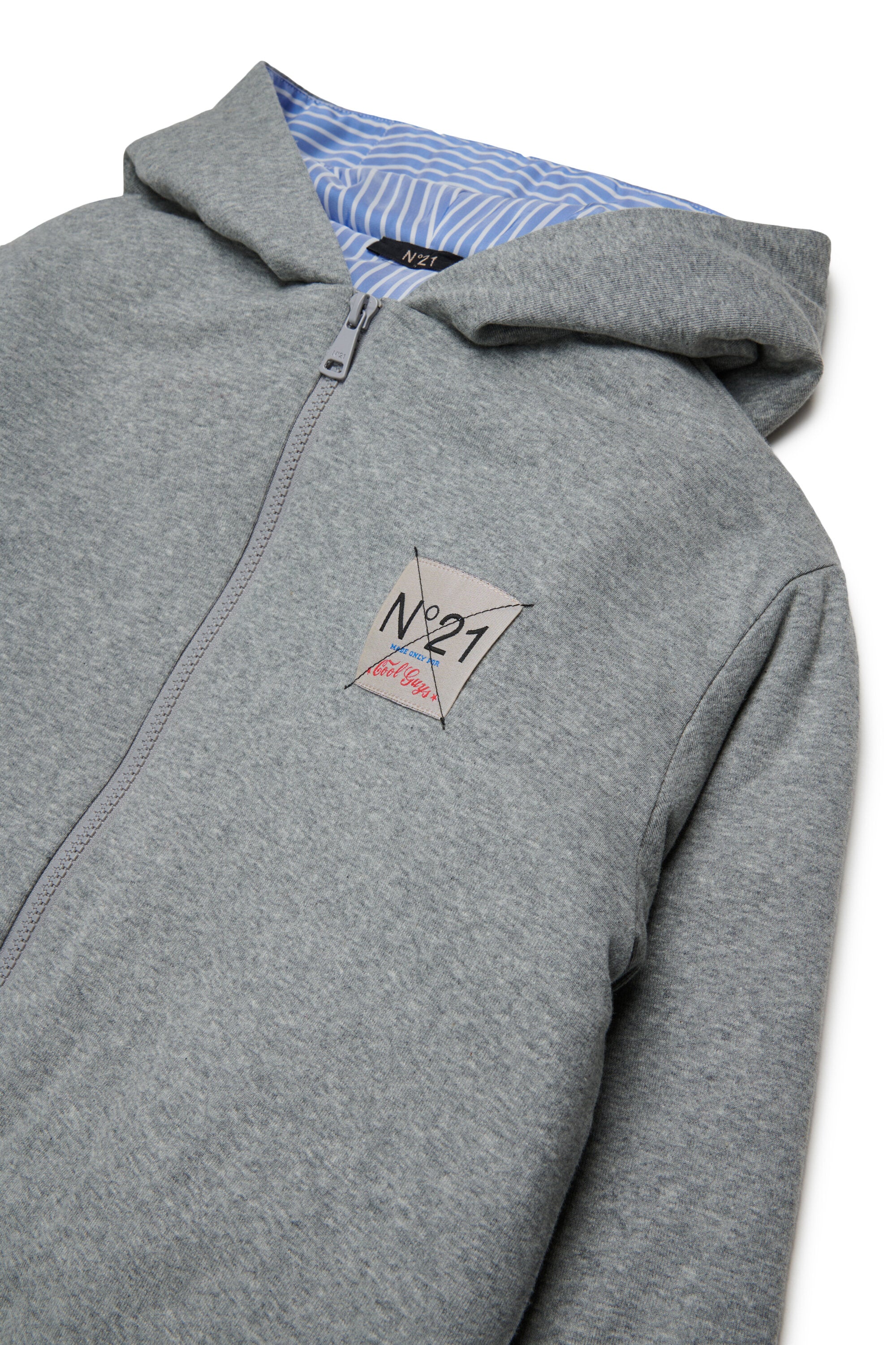 Zip sweatshirt with logo