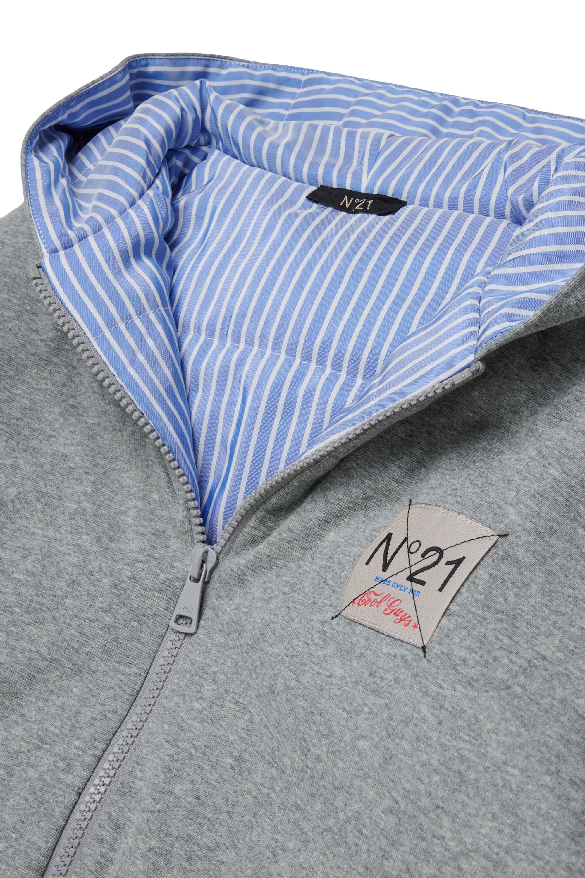 Zip sweatshirt with logo