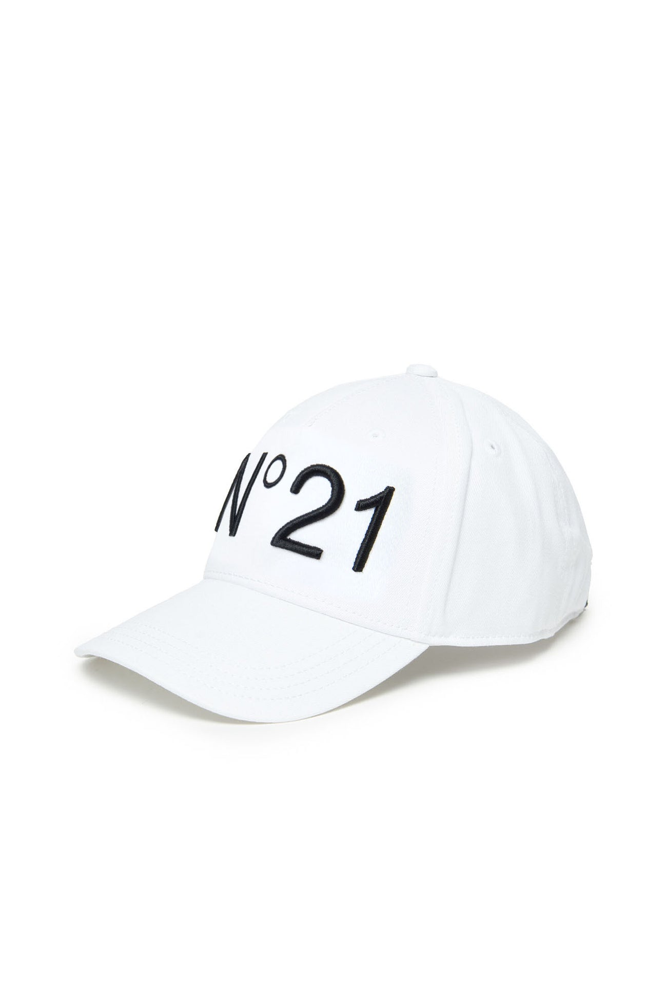 White gabardine baseball cap with logo White gabardine baseball cap with logo