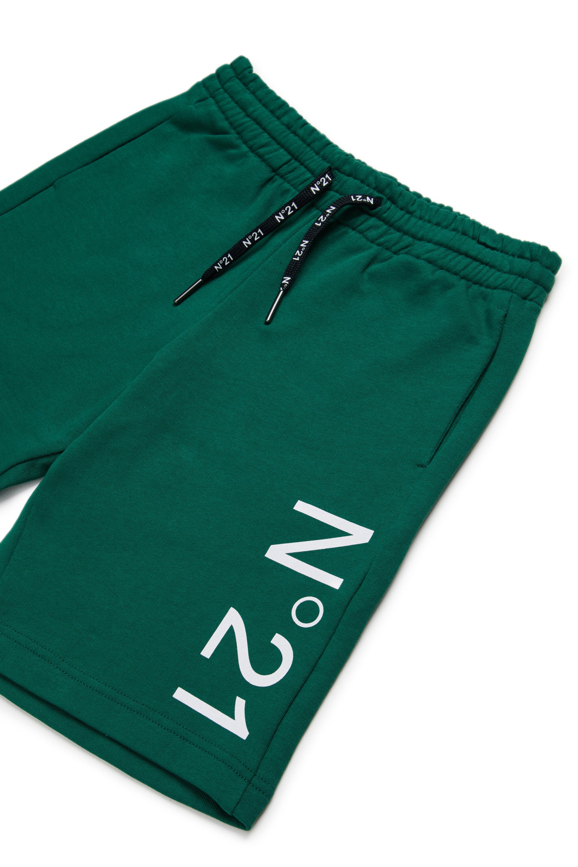 Fleece shorts with logo
