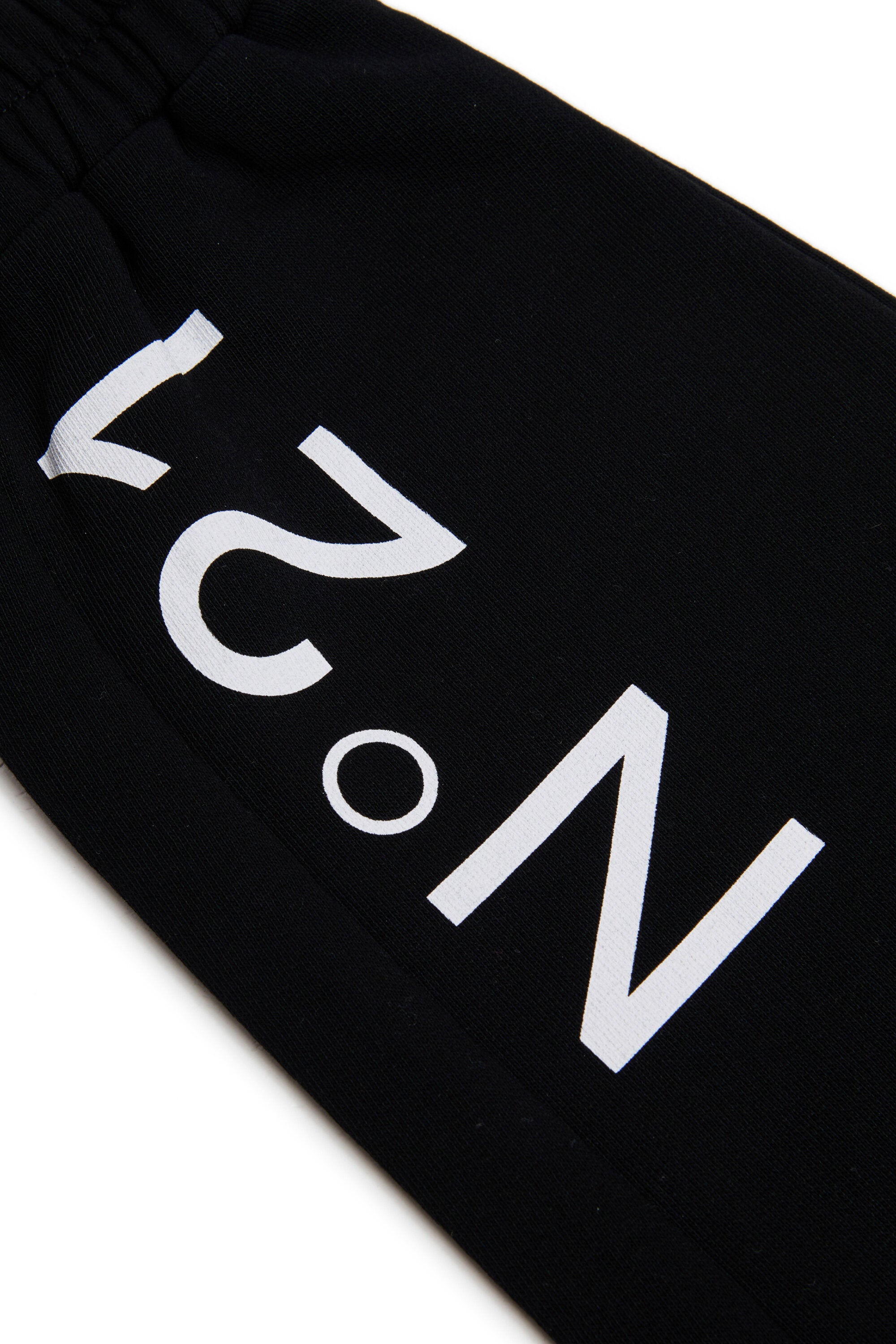 Pink fleece trousers with logo