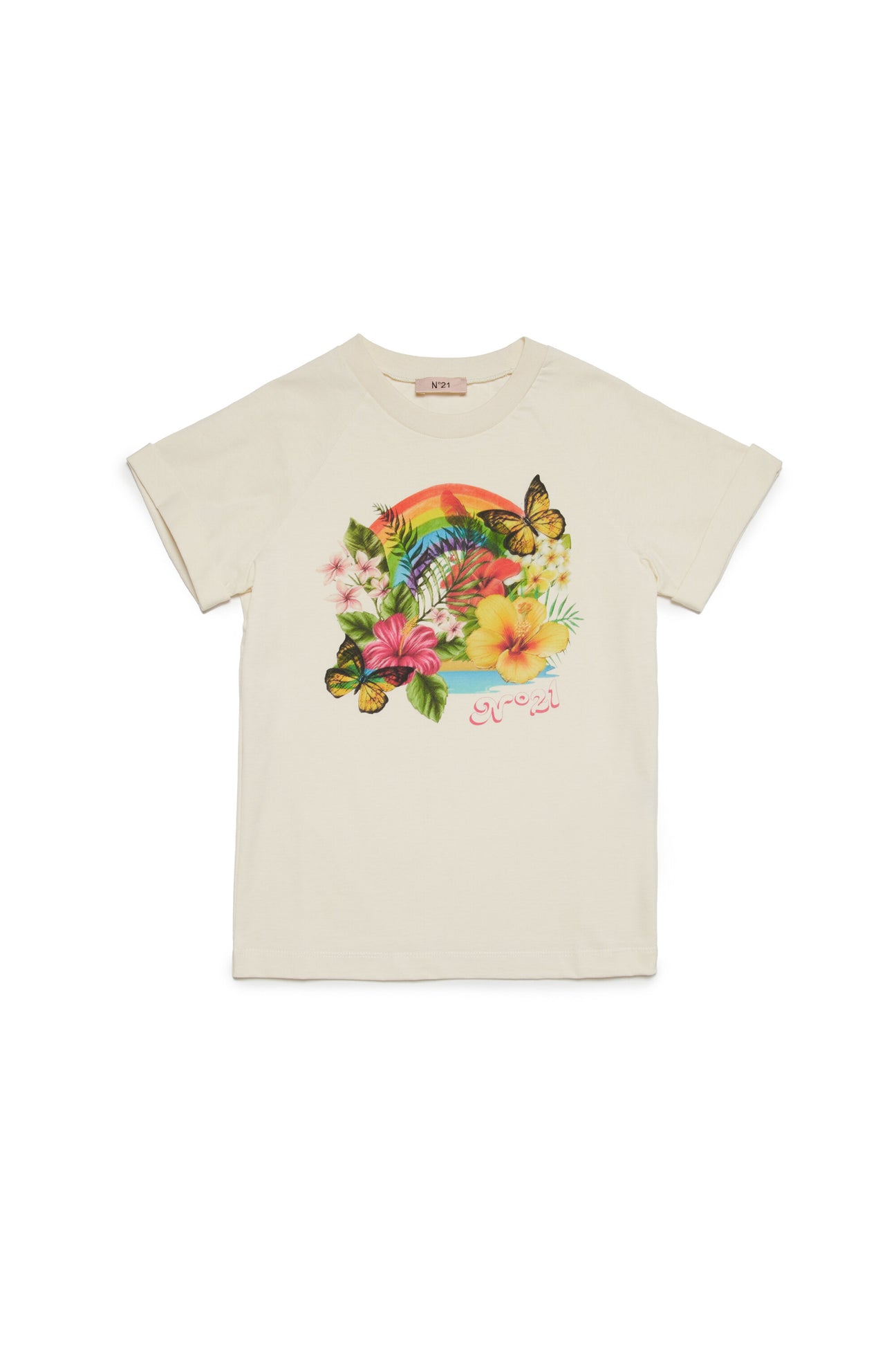 Multicolor Floreal graphic T-shirt 