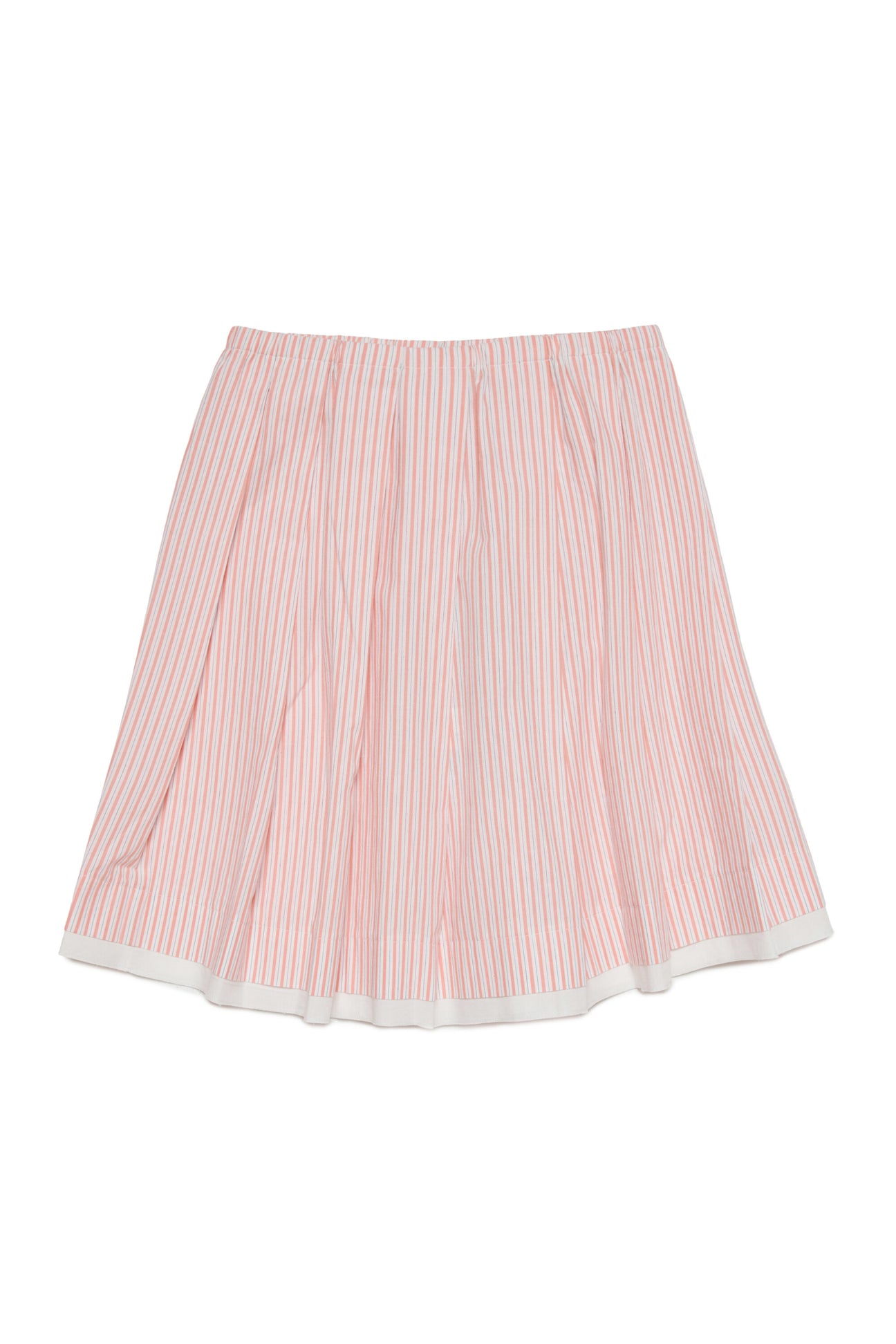 Striped poplin skirt Striped poplin skirt