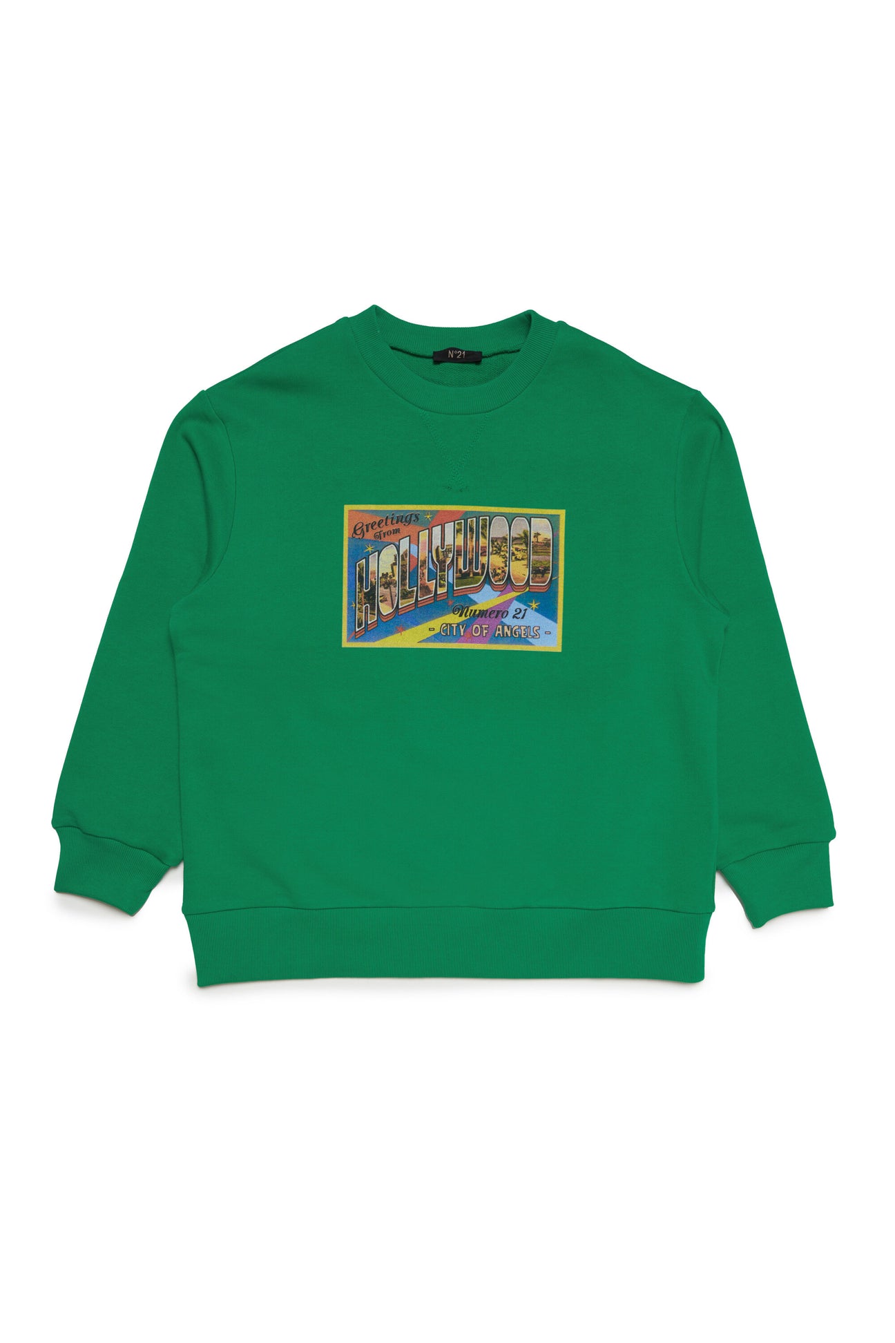 Crew-neck sweatshirt with postcard graphics Crew-neck sweatshirt with postcard graphics