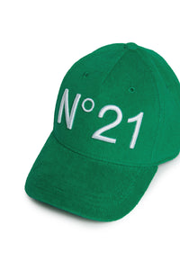 Terry baseball cap with logo