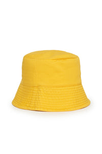 Gabardine bucket hat with logo
