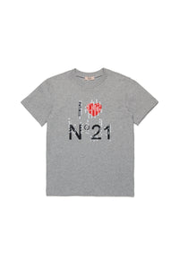 T-shirt with I love N°21 logo